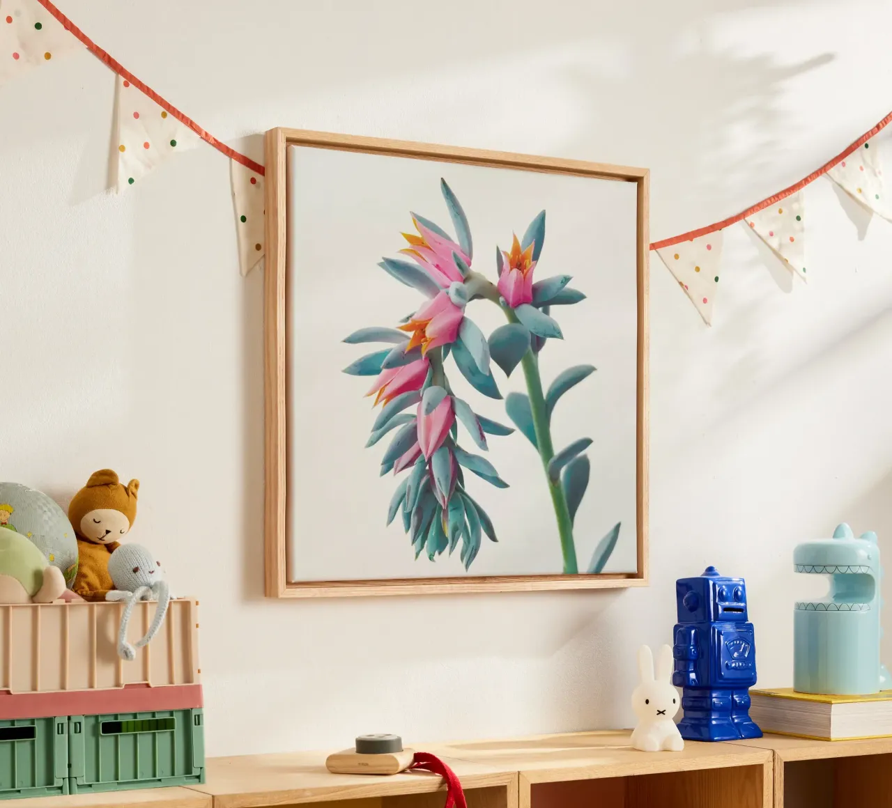 Succulent Cluster canvas by Cassia Beck Photography