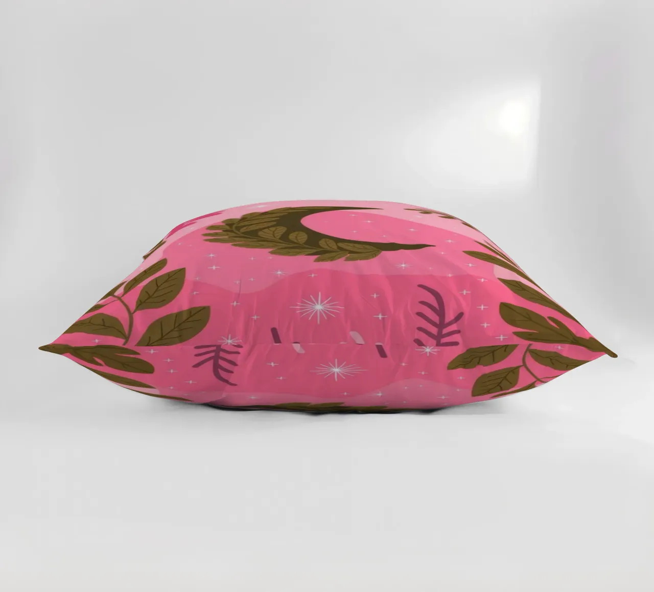 Moonlit Garden Enchantment decorative cushion by Veiled Canvas