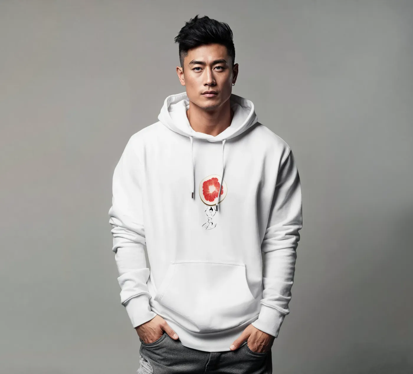 Pamplemousse hoodie by Gretchen Roehrs