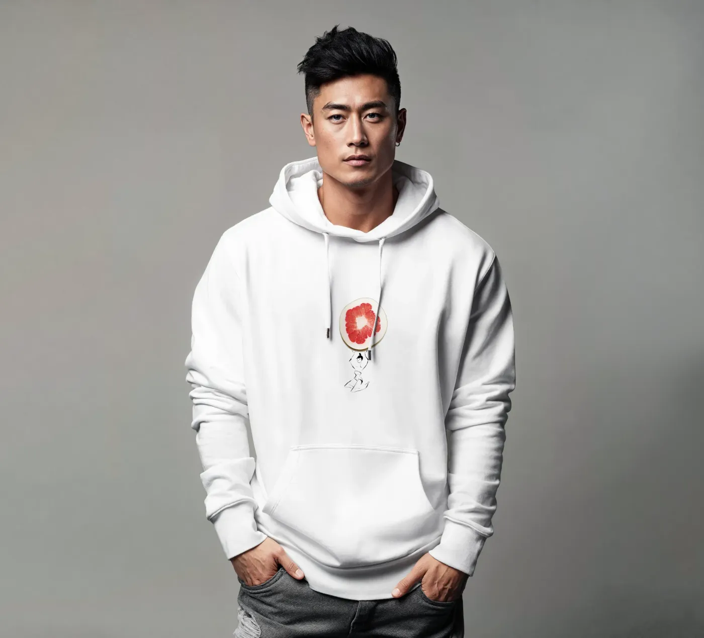 Pamplemousse hoodie by Gretchen Roehrs