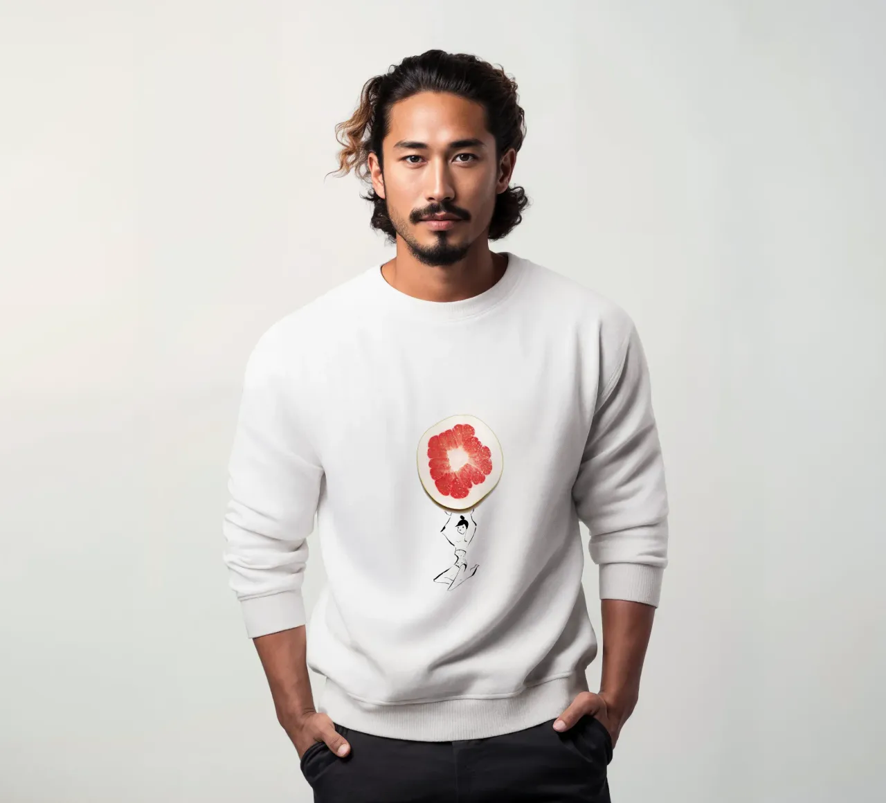 Pamplemousse sweatshirt by Gretchen Roehrs