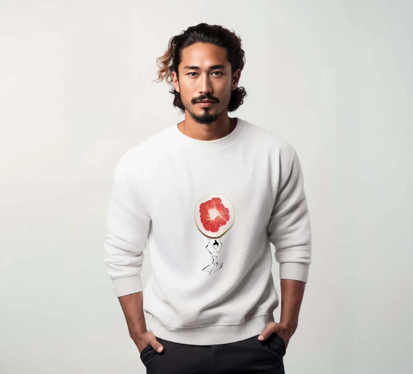 Pamplemousse sweatshirt by Gretchen Roehrs