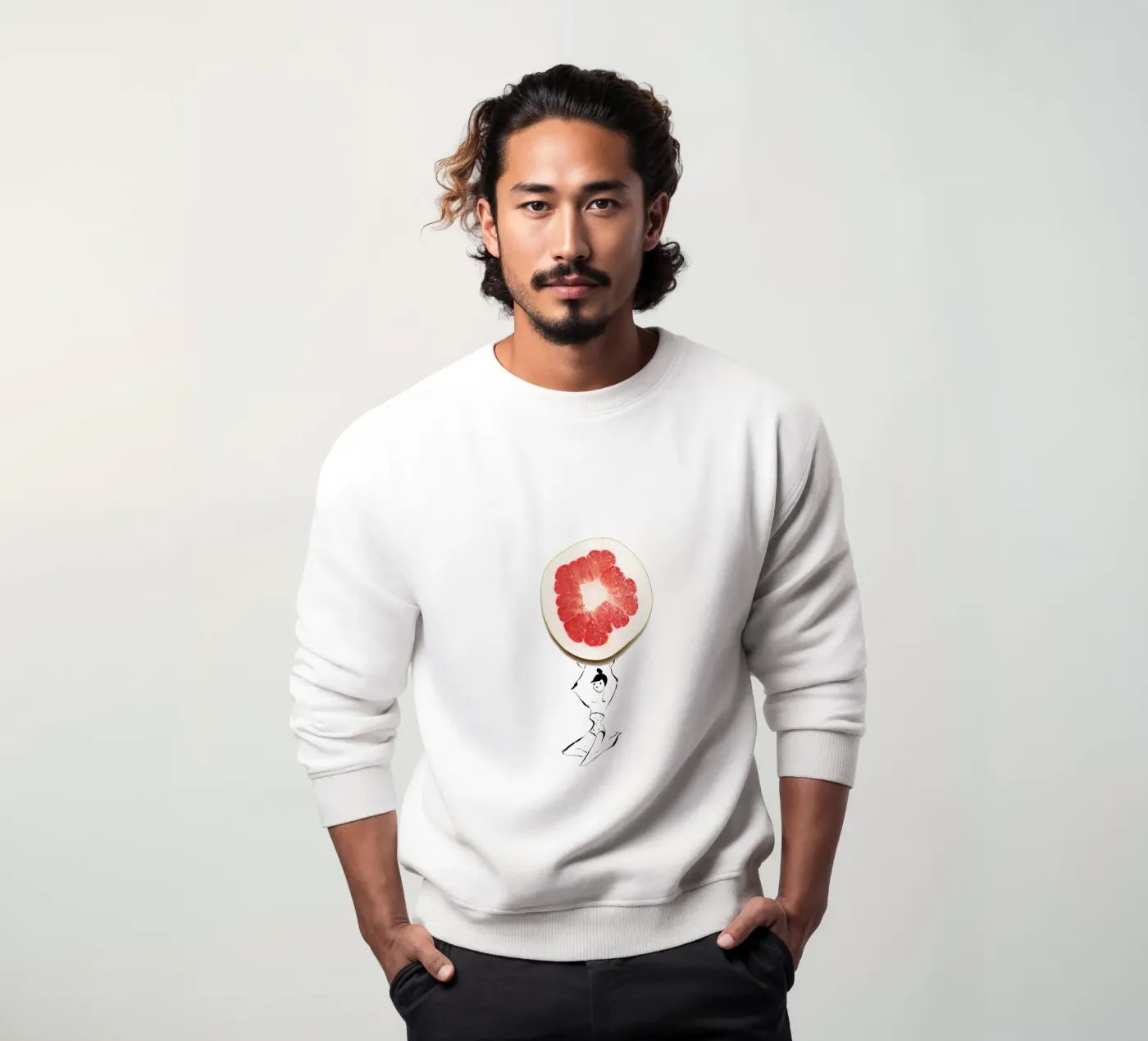 Pamplemousse sweatshirt by Gretchen Roehrs