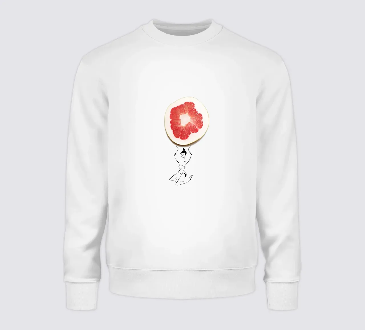 Pamplemousse sweatshirt by Gretchen Roehrs