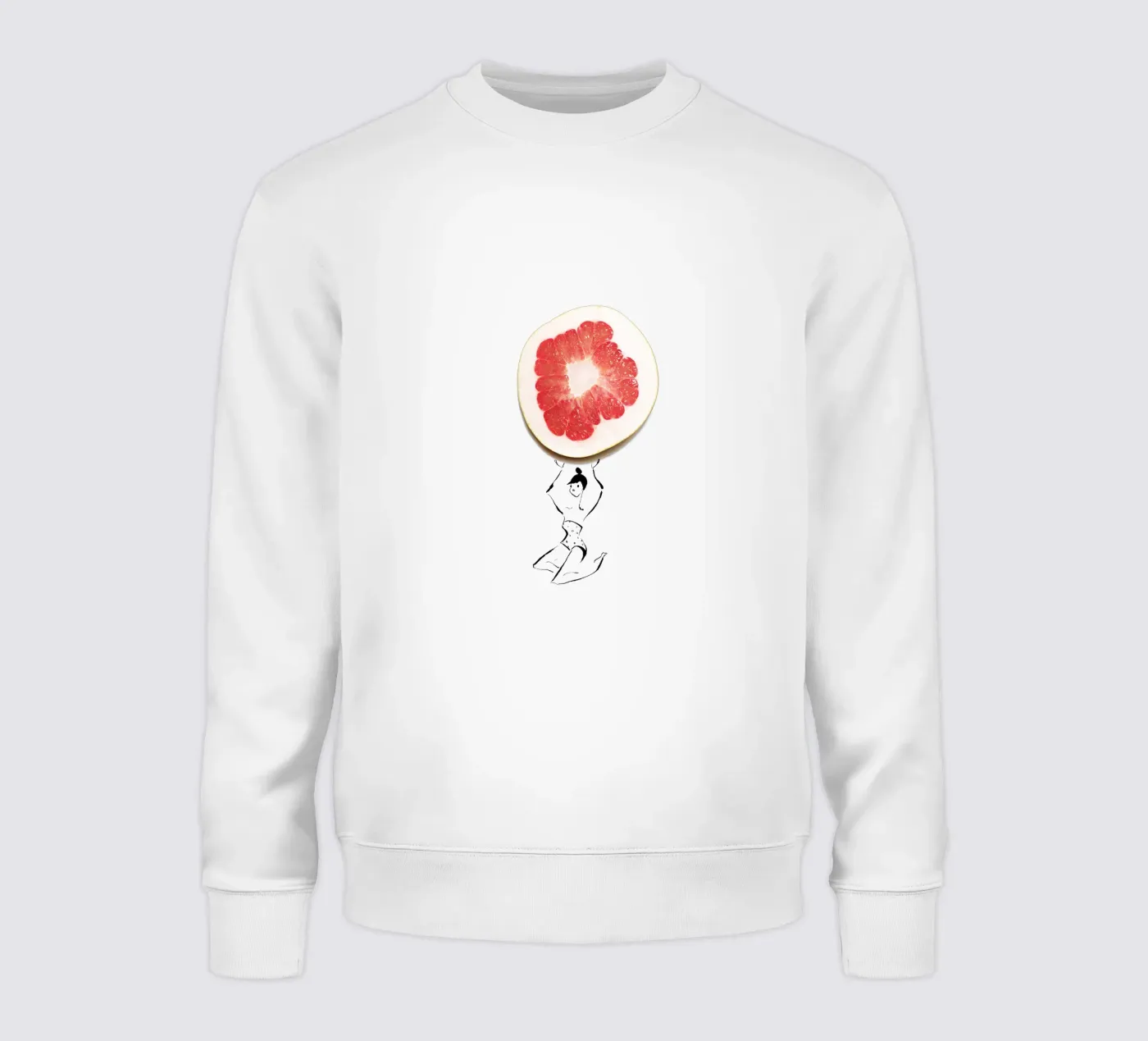 Pamplemousse sweatshirt by Gretchen Roehrs