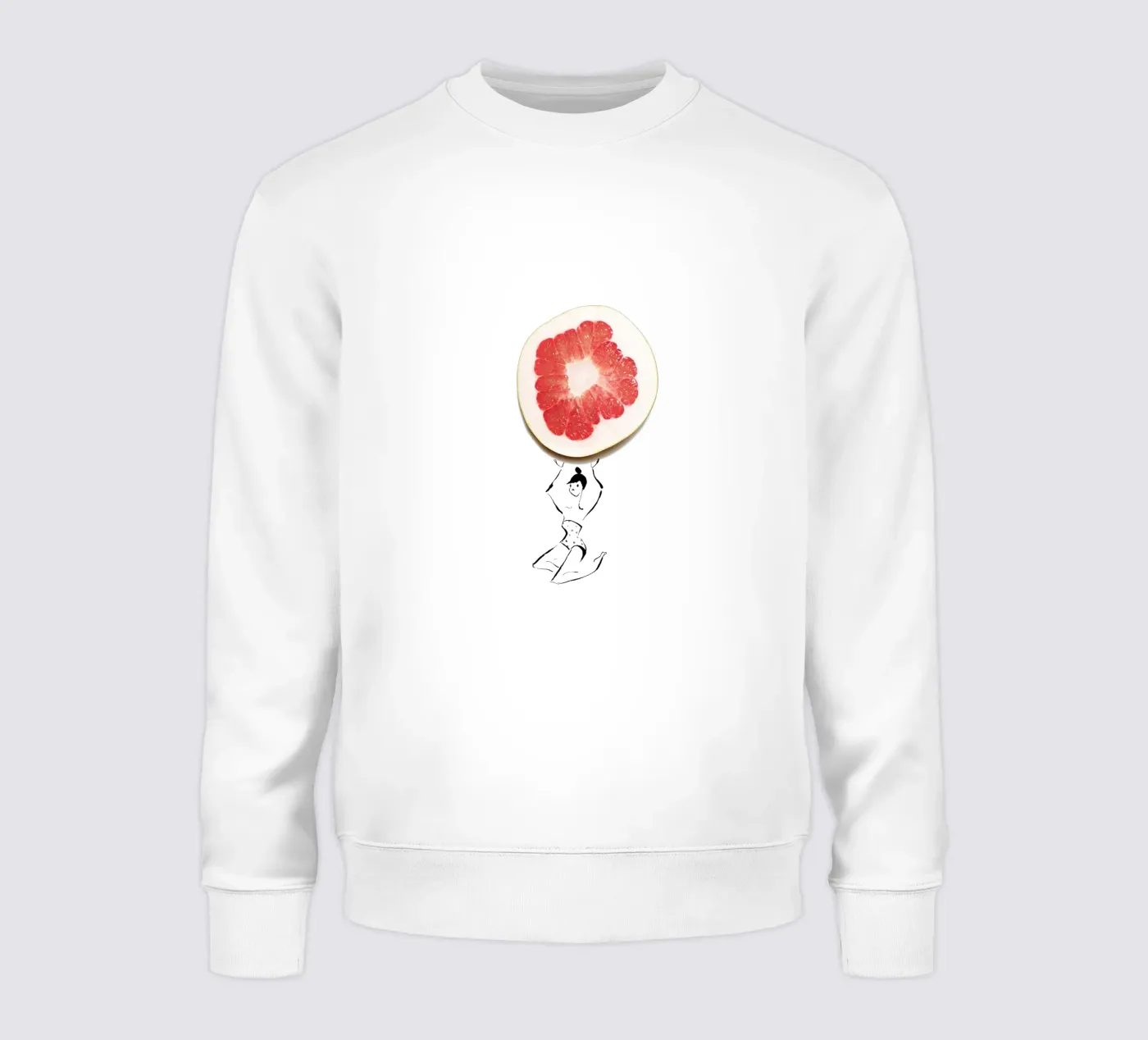 Pamplemousse sweatshirt by Gretchen Roehrs