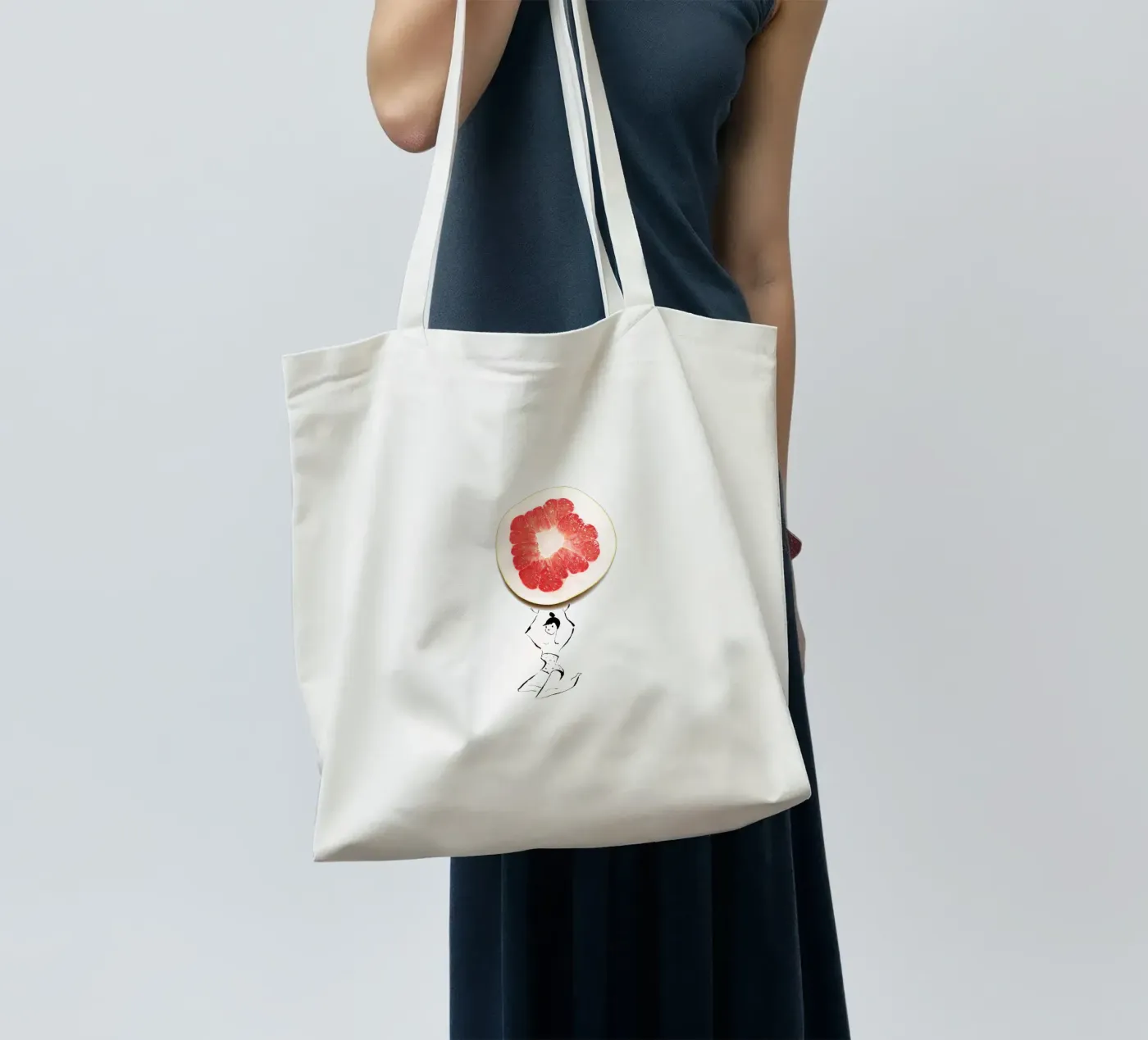 Pamplemousse borsa in juta da Gretchen Roehrs