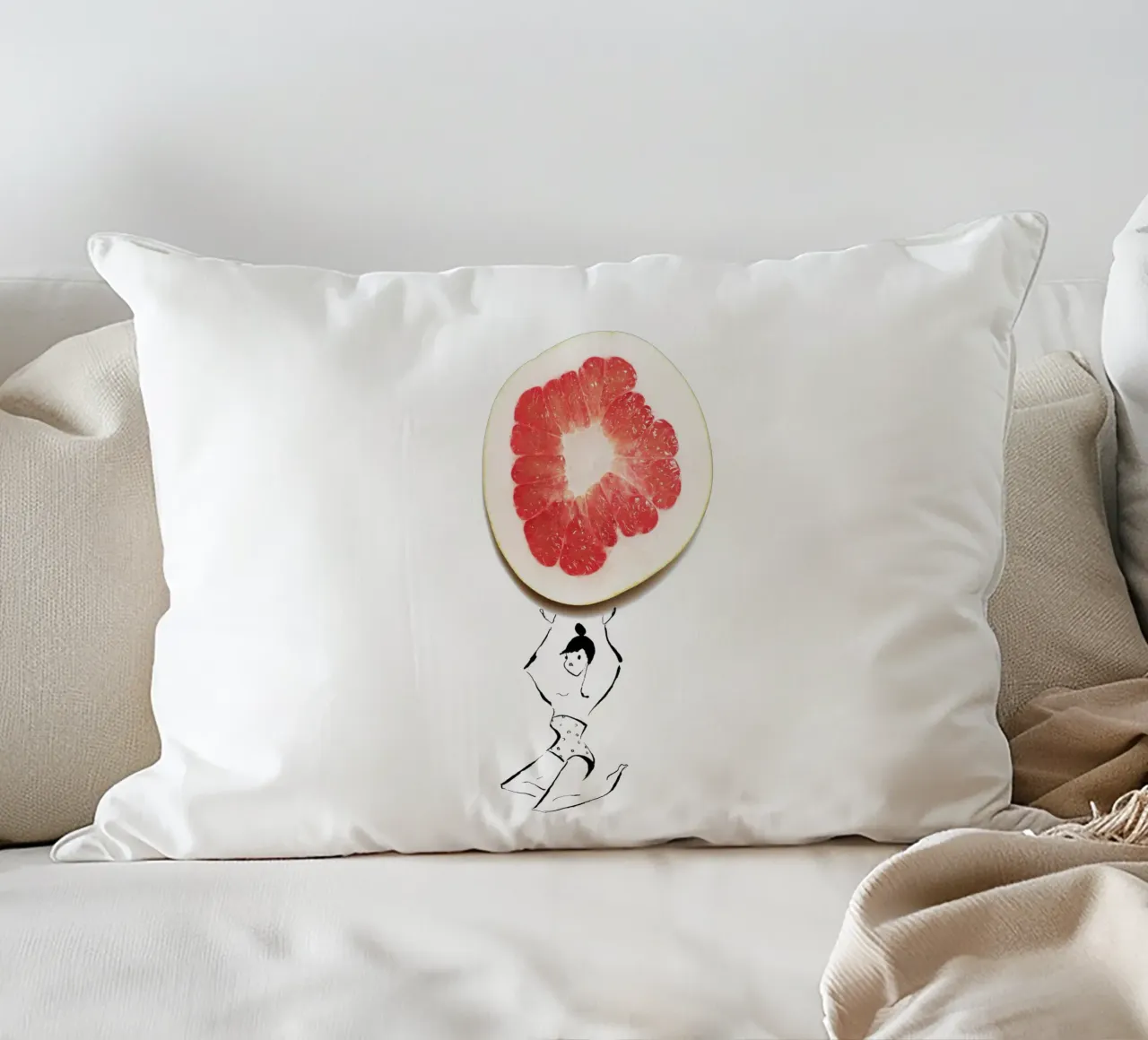 Pamplemousse cuscino da Gretchen Roehrs