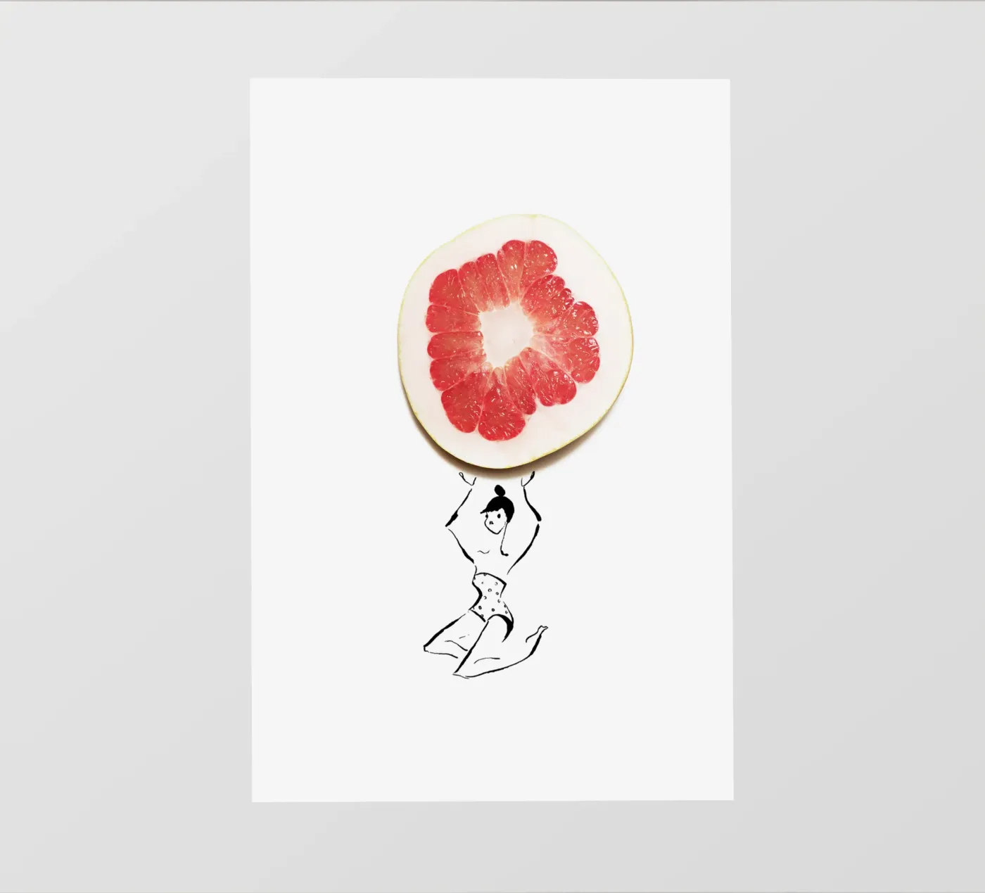 Pamplemousse fotobehang van Gretchen Roehrs