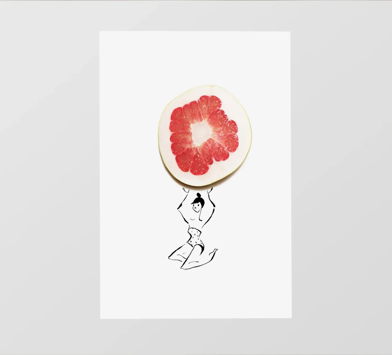 Pamplemousse fotobehang van Gretchen Roehrs