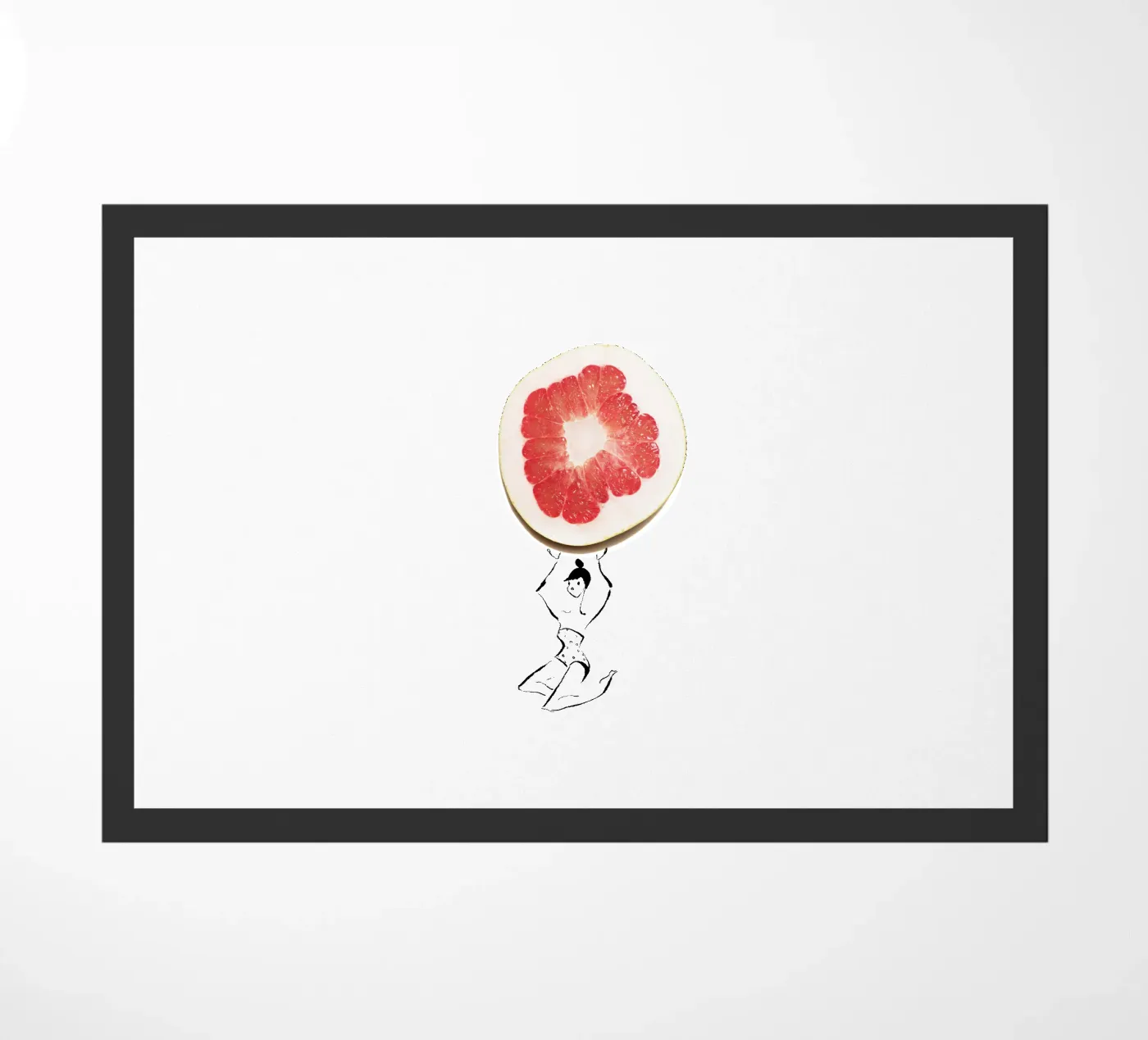 Pamplemousse Fußmatte von Gretchen Roehrs