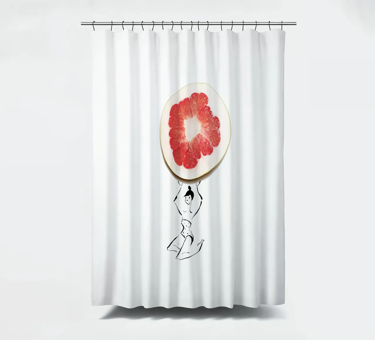 Pamplemousse Duschvorhang von Gretchen Roehrs
