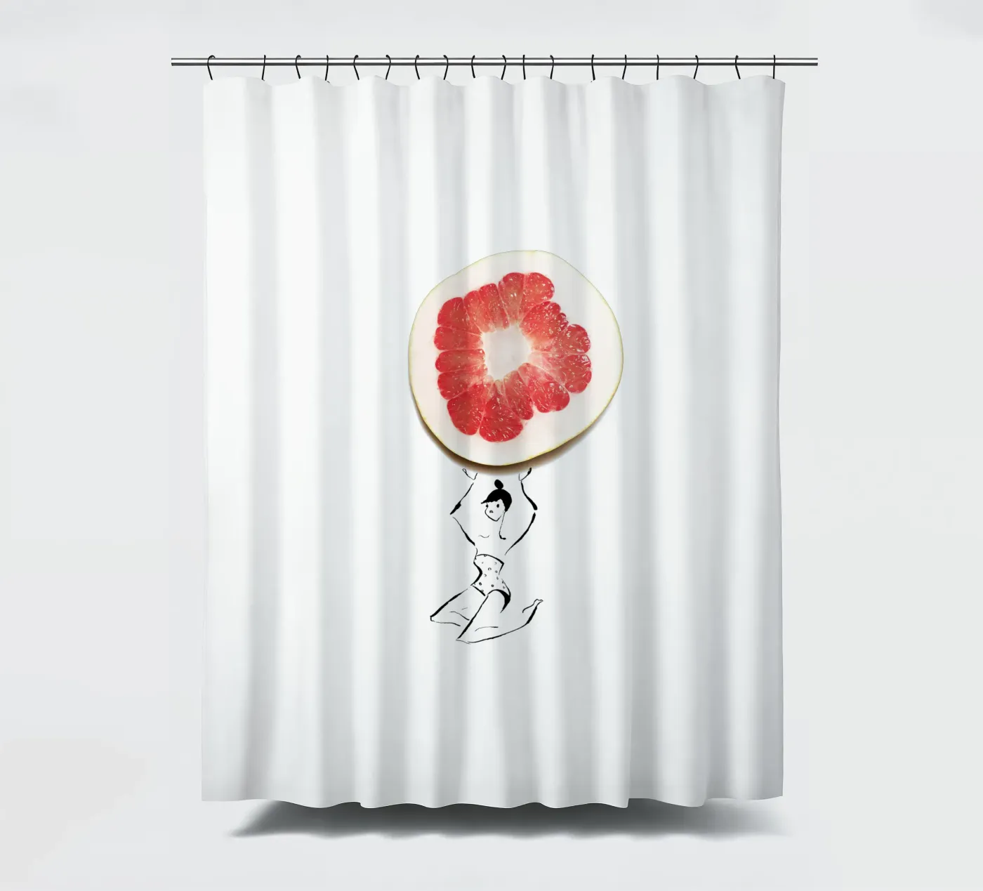 Pamplemousse douchegordijn van Gretchen Roehrs