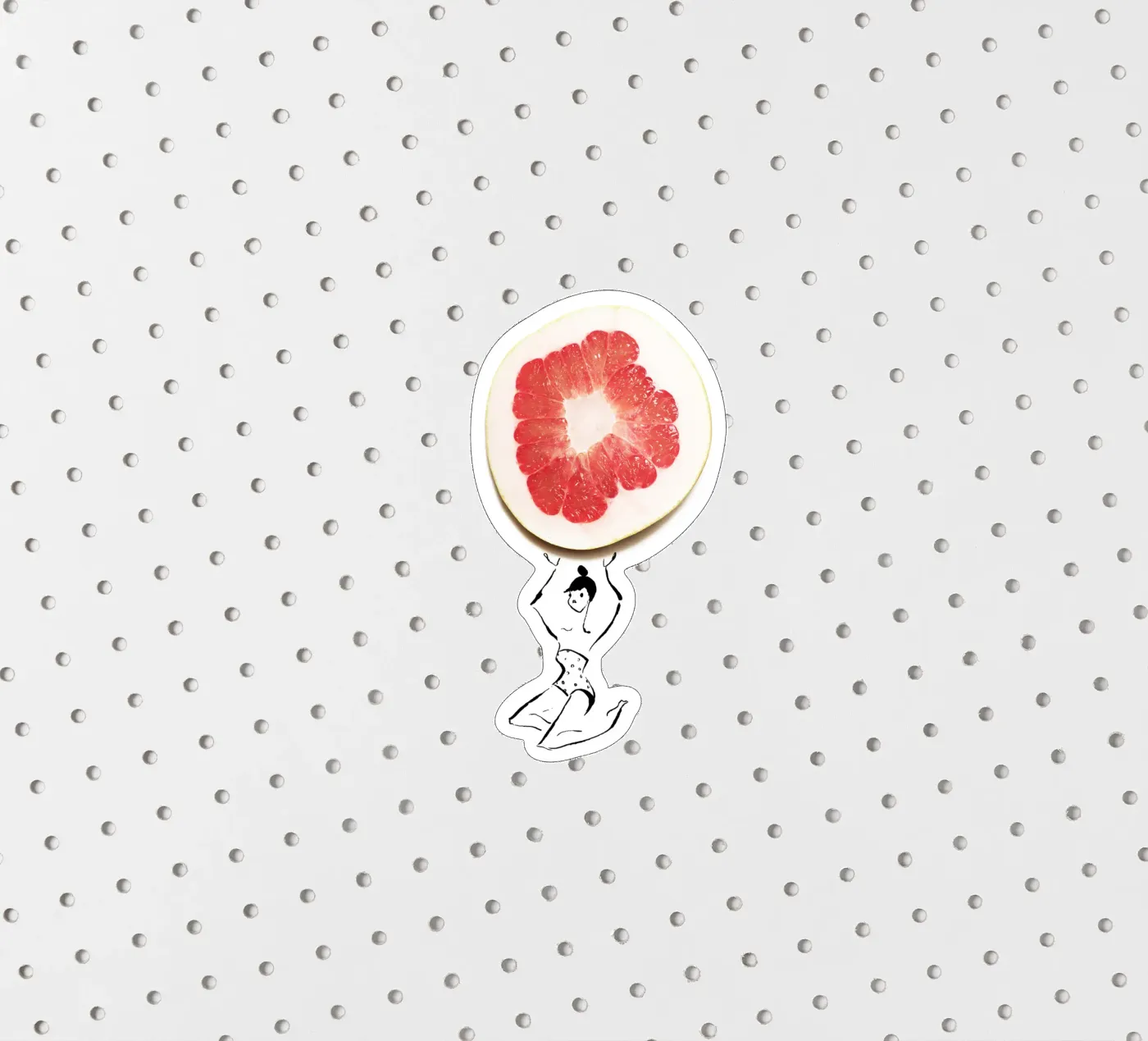 Pamplemousse sticker van Gretchen Roehrs
