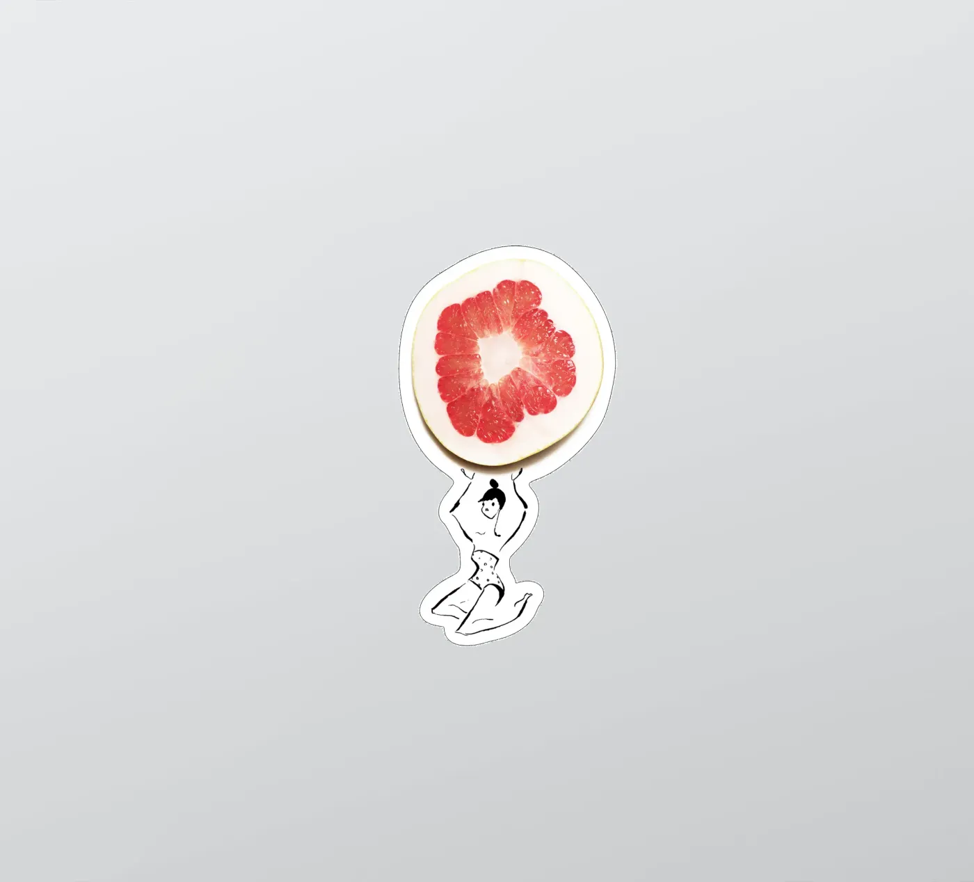 Pamplemousse sticker van Gretchen Roehrs