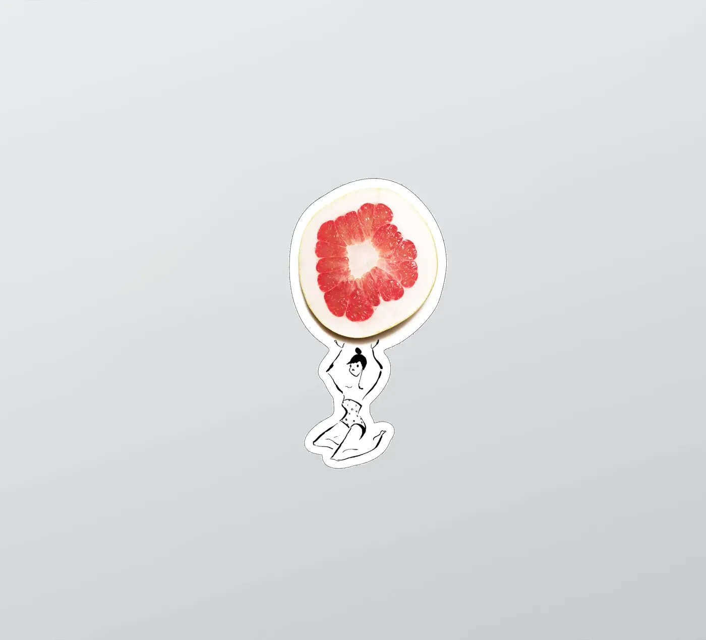 Pamplemousse sticker van Gretchen Roehrs