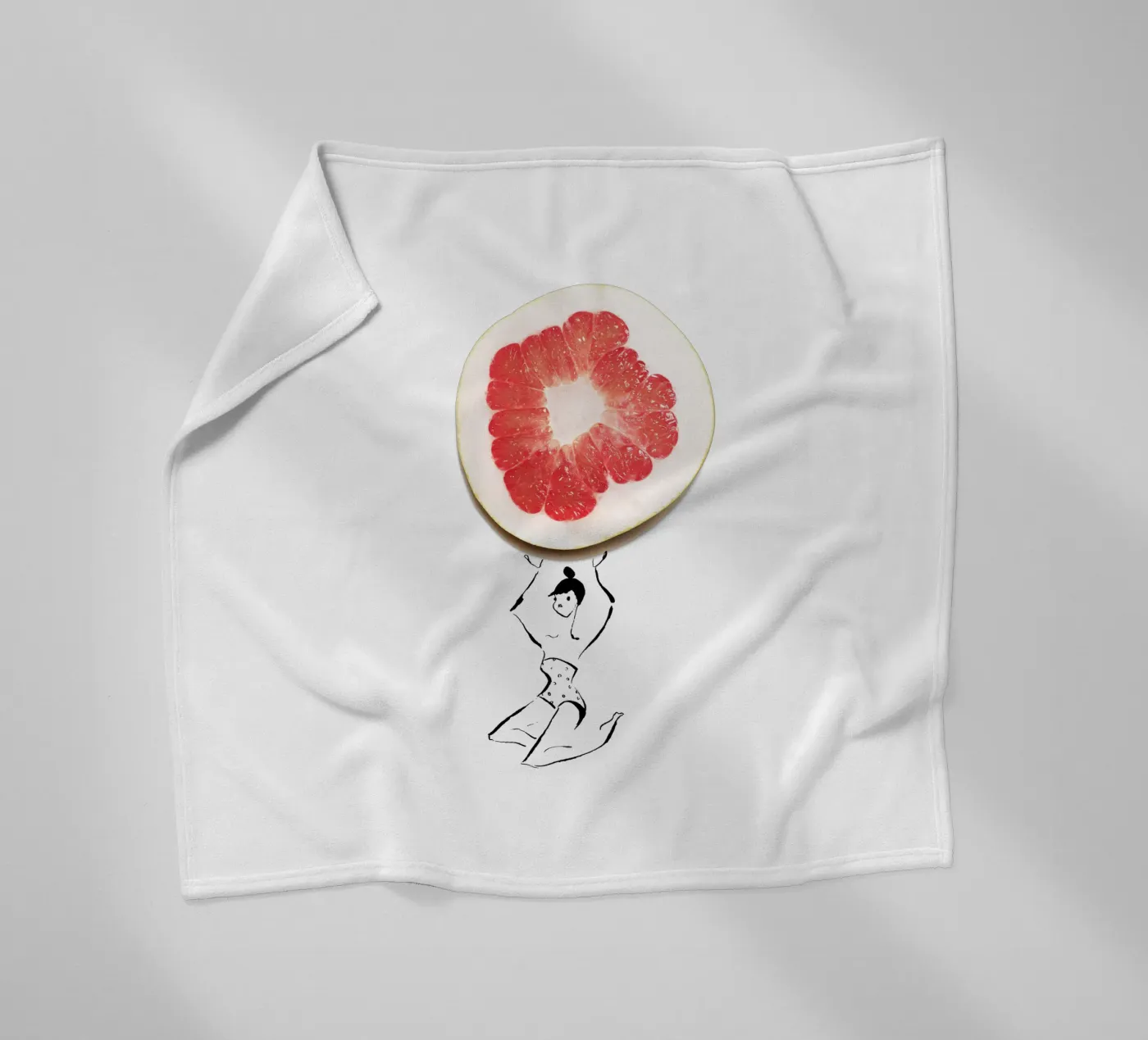 Pamplemousse Fleecedecke von Gretchen Roehrs