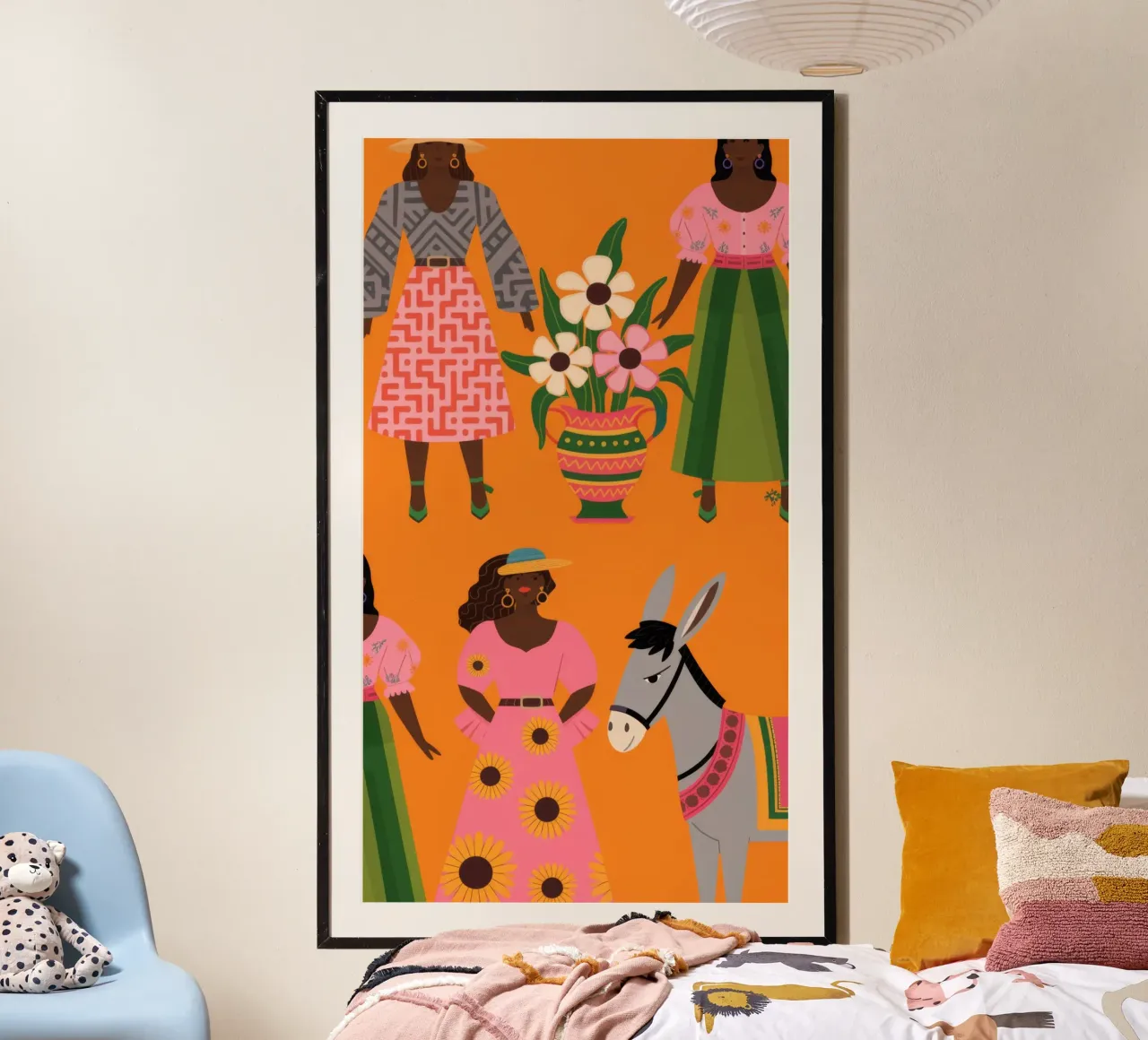 Market Day Joy hahnemühle by Veiled Canvas