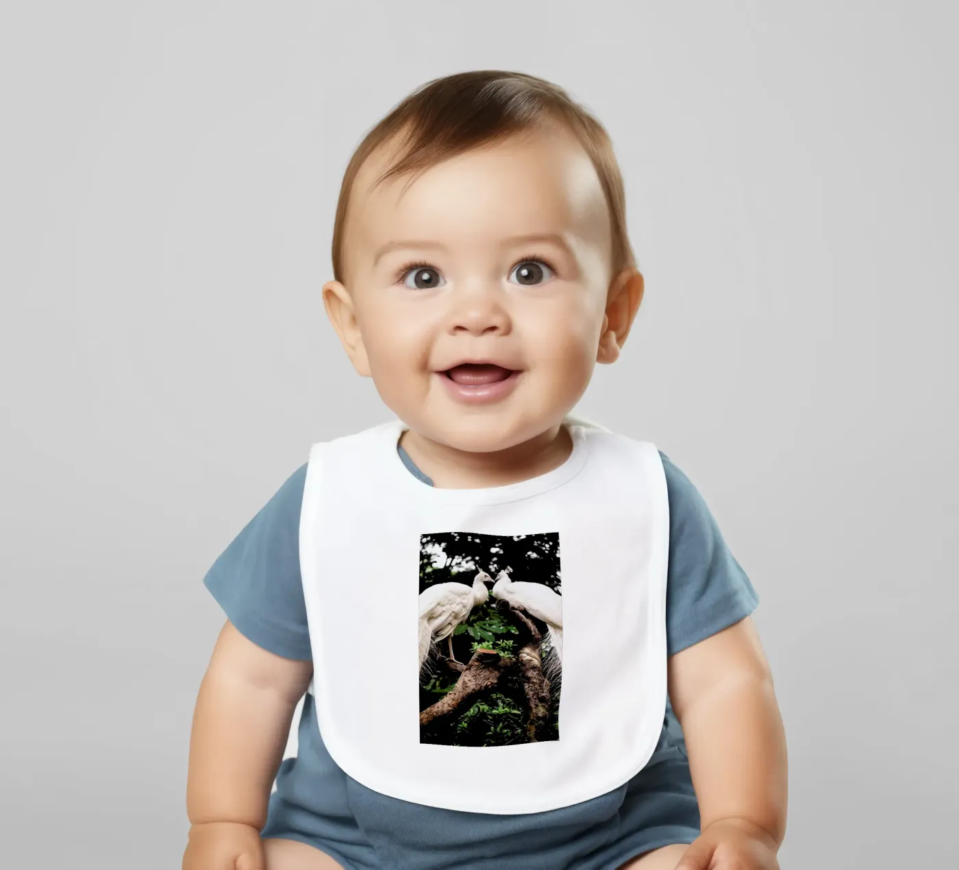 Peacocks bavoir de Natural Kingdom