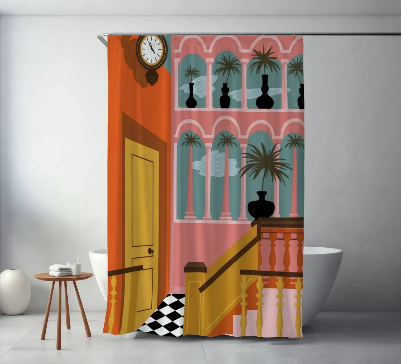 Vintage Elegance Nostalgia shower curtain by Veiled Canvas