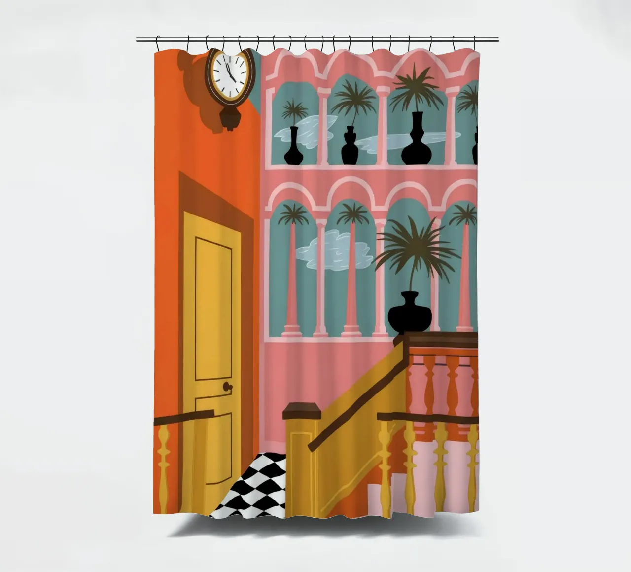 Vintage Elegance Nostalgia shower curtain by Veiled Canvas