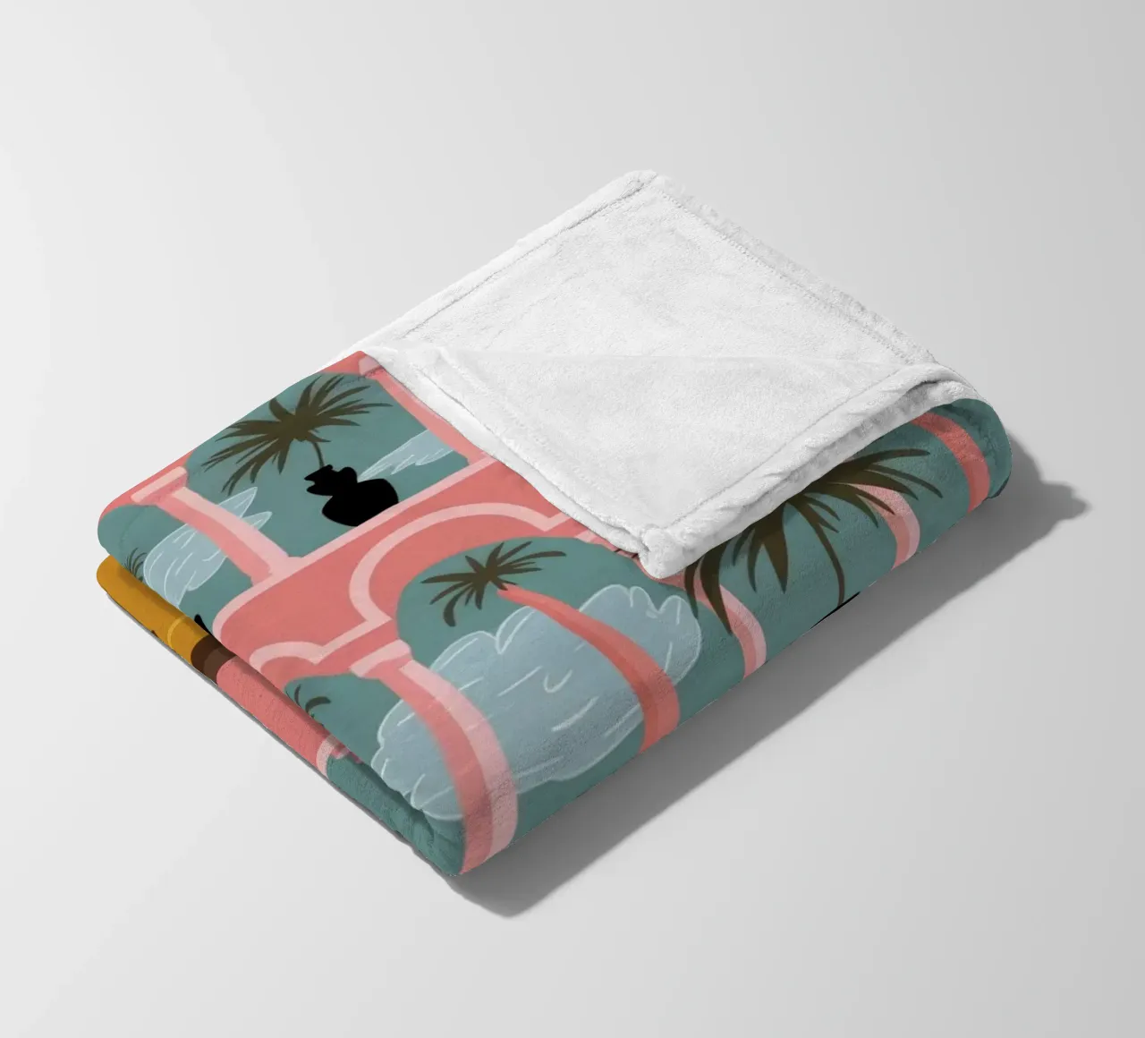 Vintage Elegance Nostalgia fleece blanket by Veiled Canvas