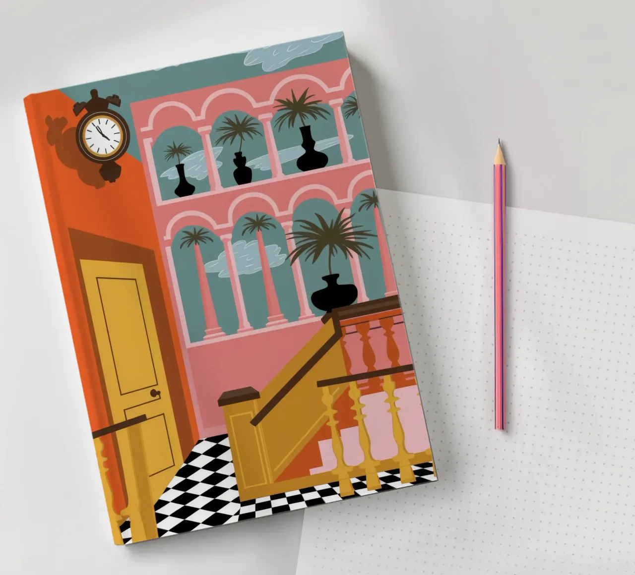 Vintage Elegance Nostalgia notebook by Veiled Canvas