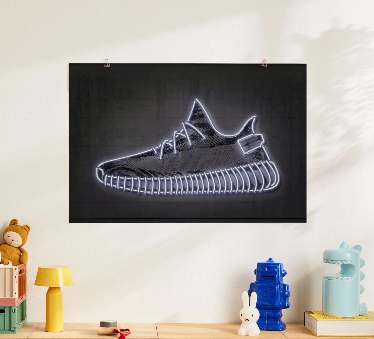 Yeezy poster avec cadre en aluminium de Octavian