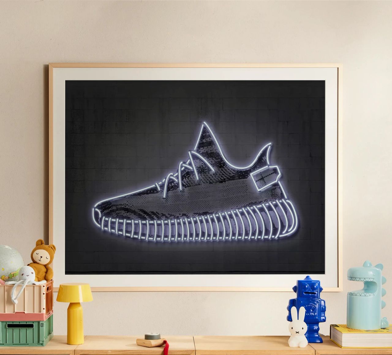 Yeezy poster avec cadre en aluminium de Octavian