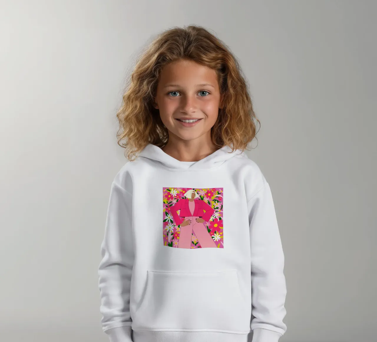 Audace splendore floreale felpa bambino con cappuccio da Veiled Canvas