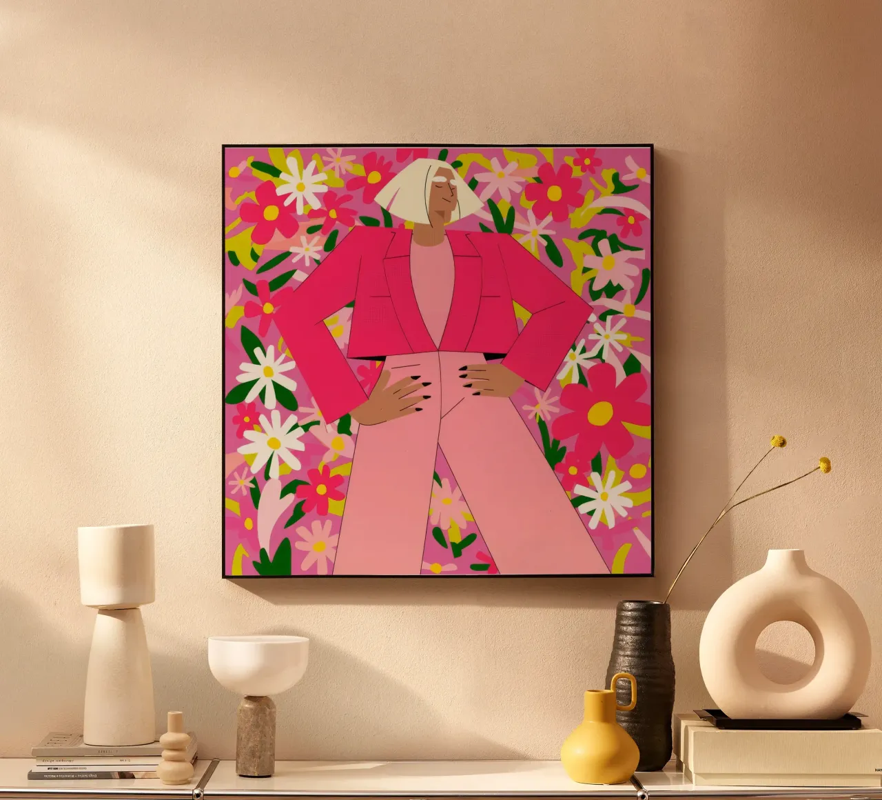 Audace splendore floreale plexiglass da Veiled Canvas