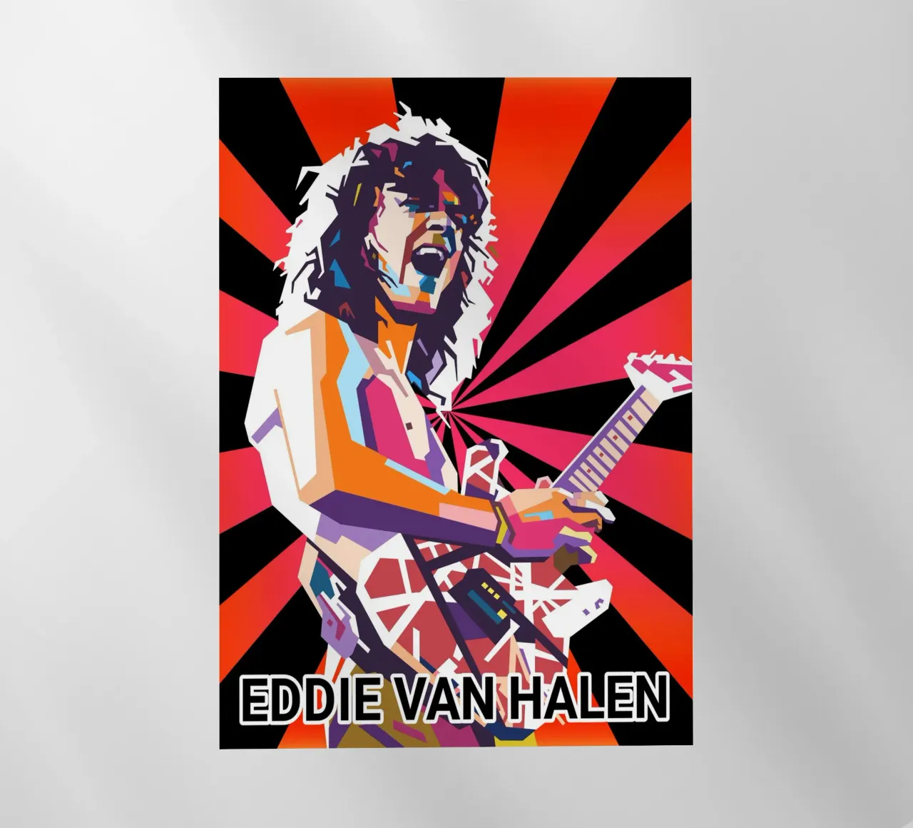 Eddie Van Halen tribute design pellicola backlit da Hantamrata