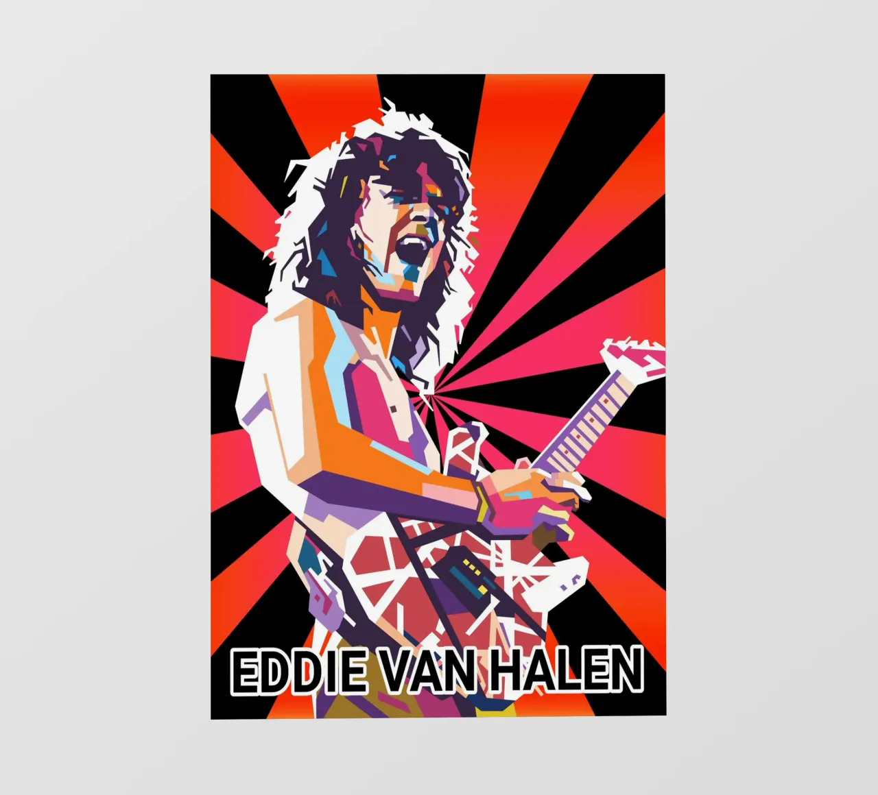 Eddie Van Halen tribute design telo in pvc da Hantamrata