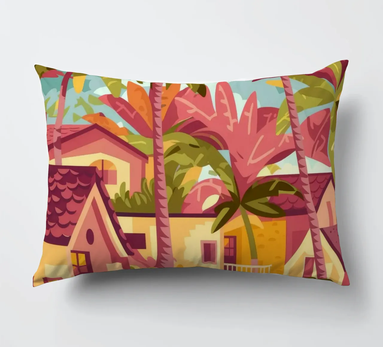 Coastal Harmony Vista decorative cushion by Veiled Canvas