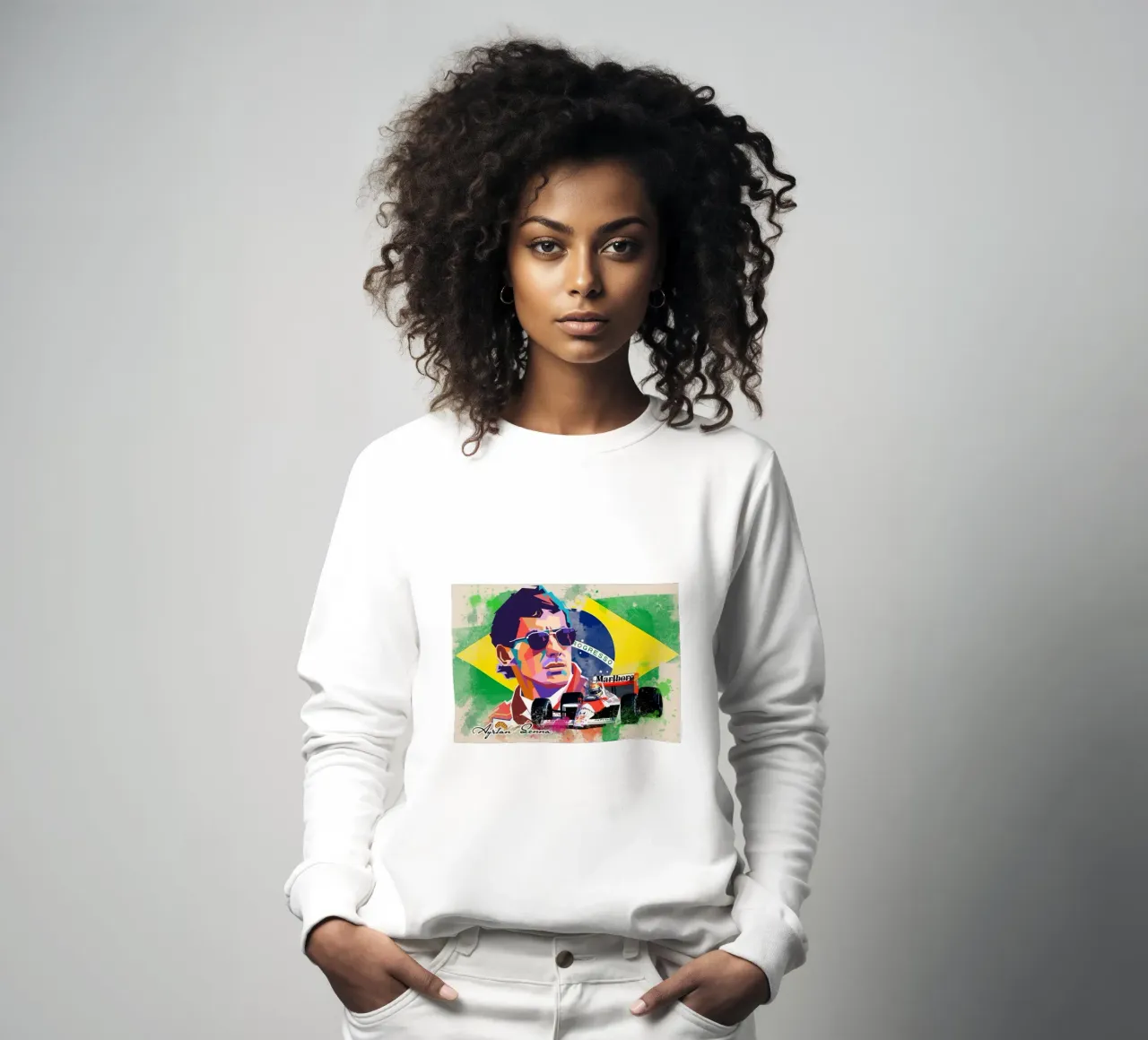 Ayrton Senna Formula One felpa da Hantamrata