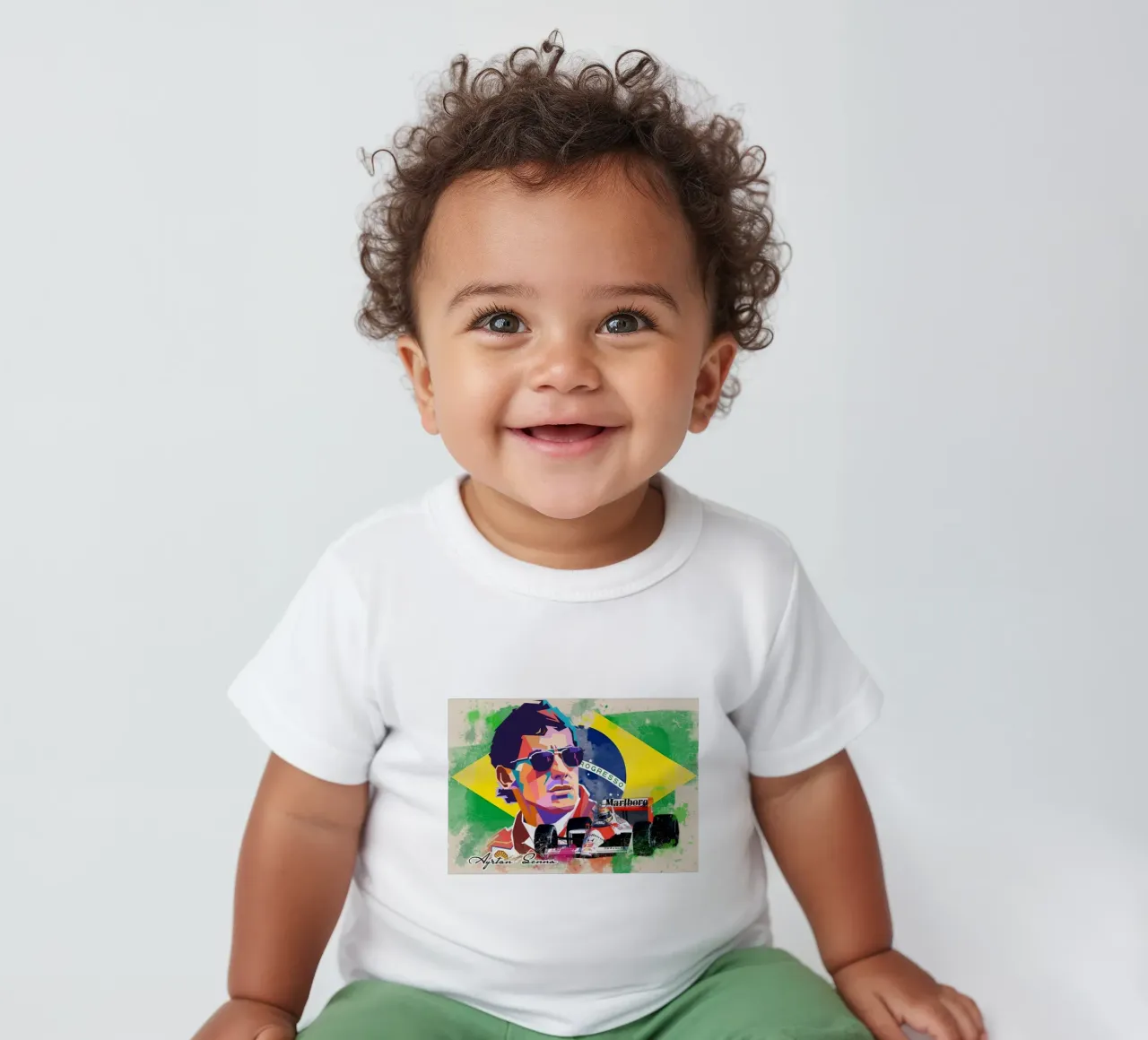 Ayrton Senna Formula One maglietta neonato da Hantamrata