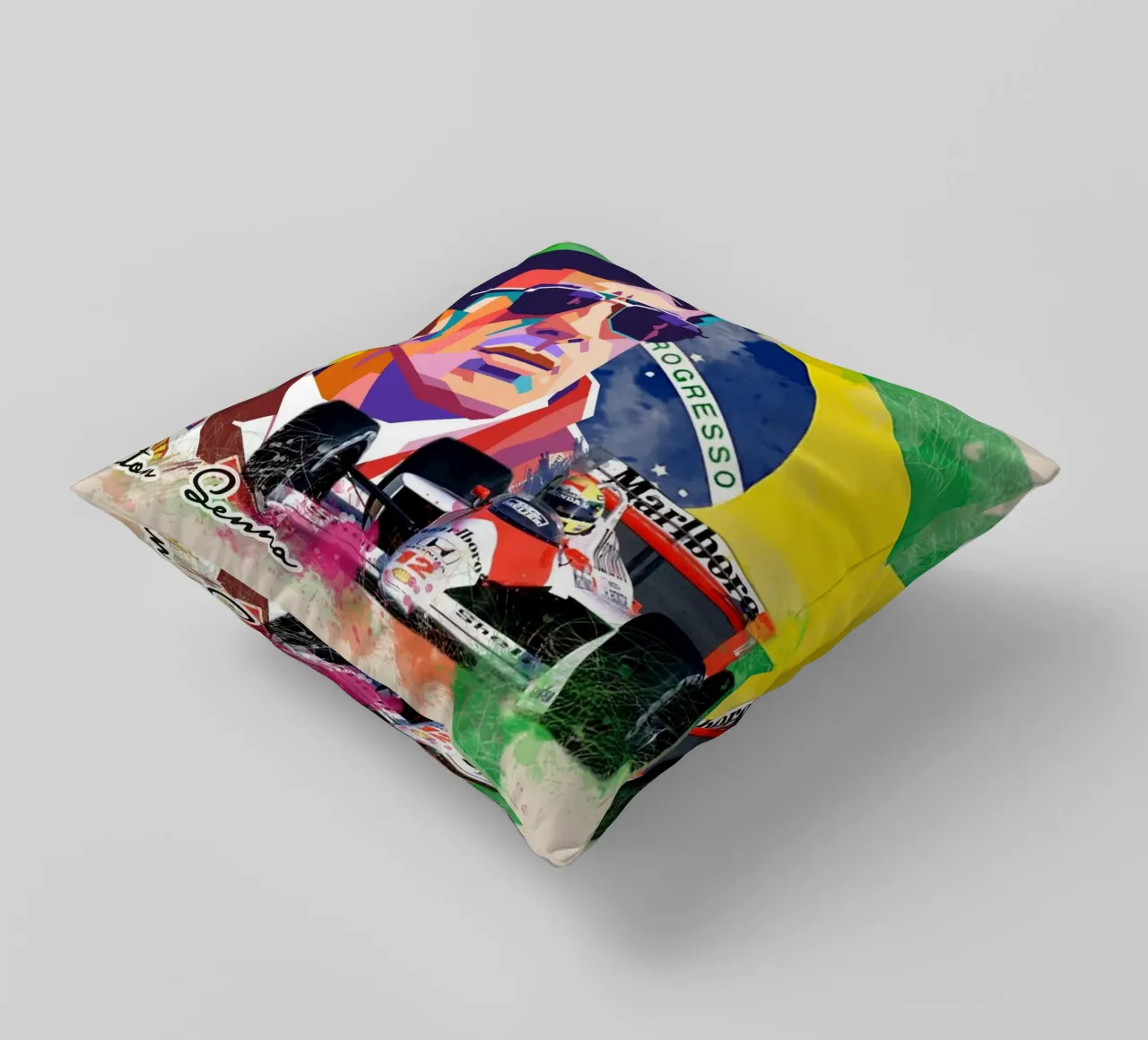 Ayrton Senna Formula One cuscino da Hantamrata