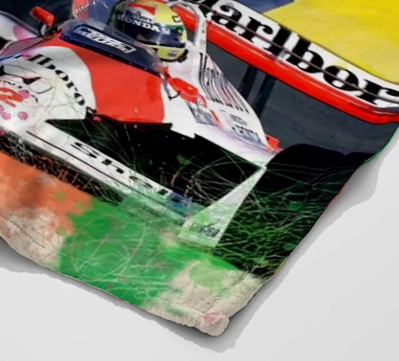 Ayrton Senna Formula One coperta in pile da Hantamrata