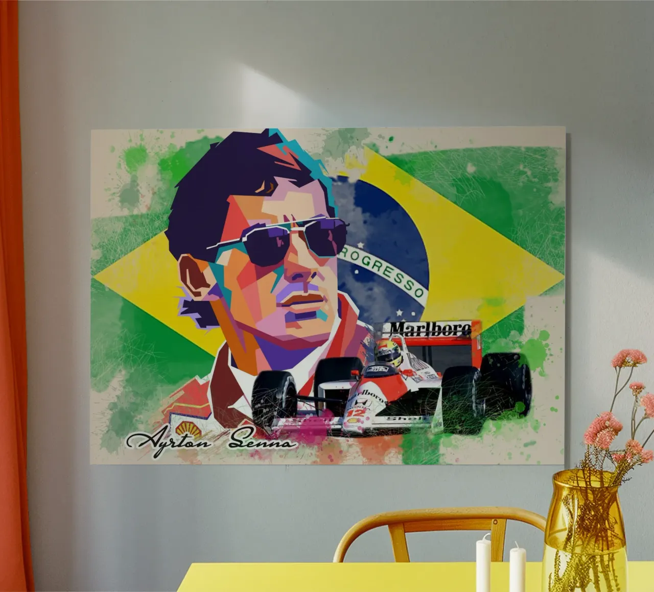 Ayrton Senna Formula One pannello forex da Hantamrata