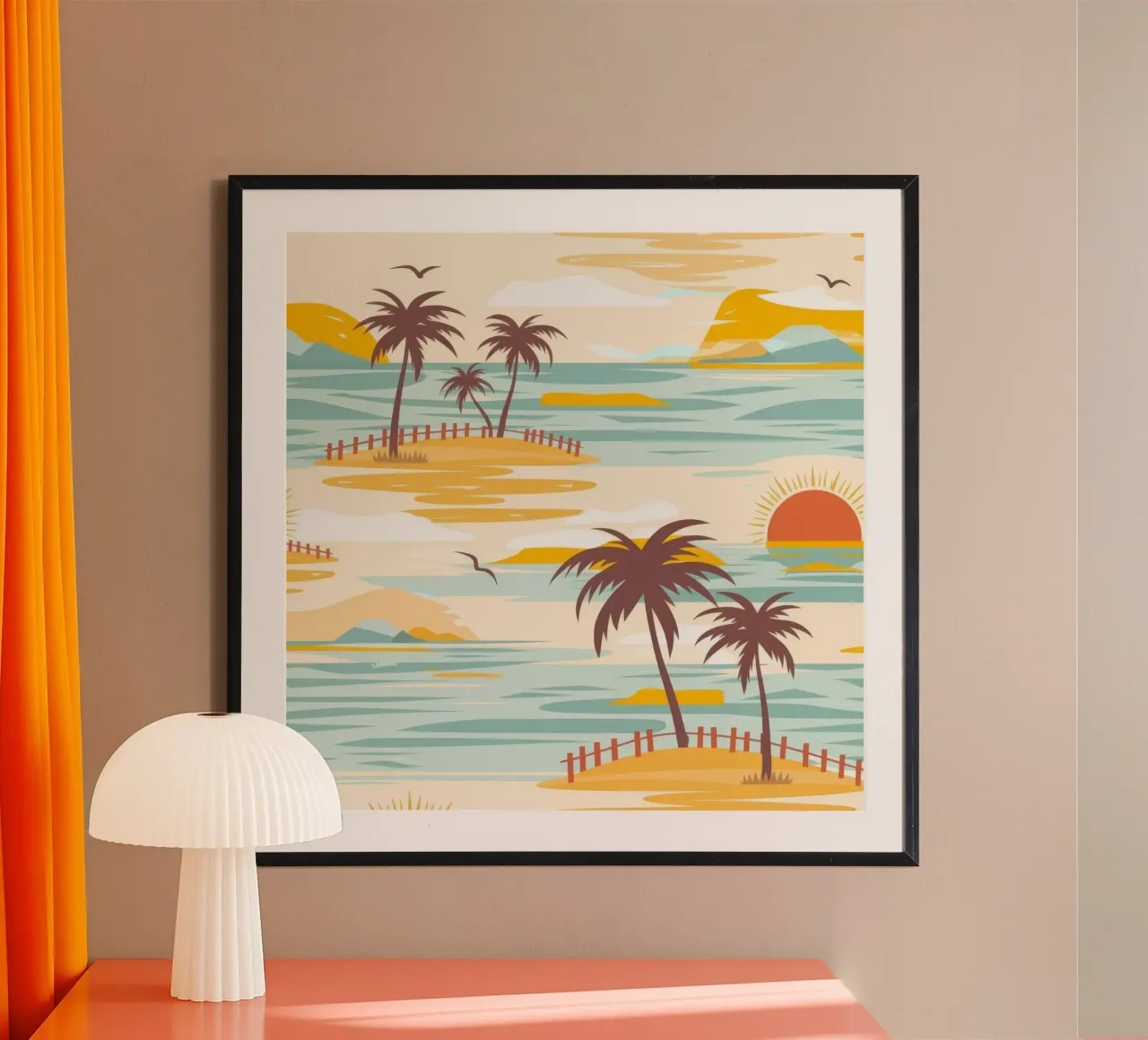Sunset Serenity Glow hahnemühle by Veiled Canvas