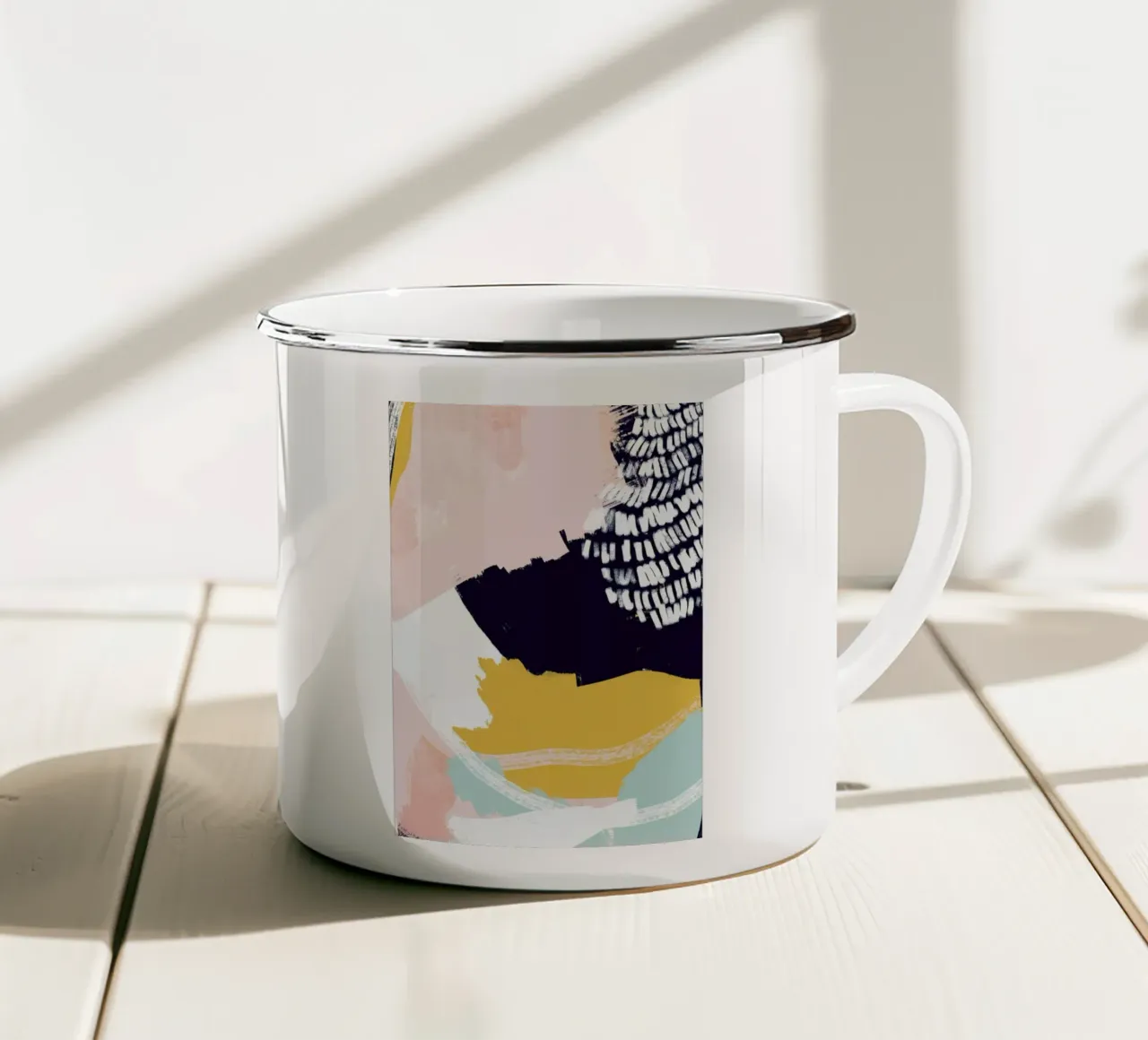 Pastel Cloth tazza in smalto da Jilli Darling Art