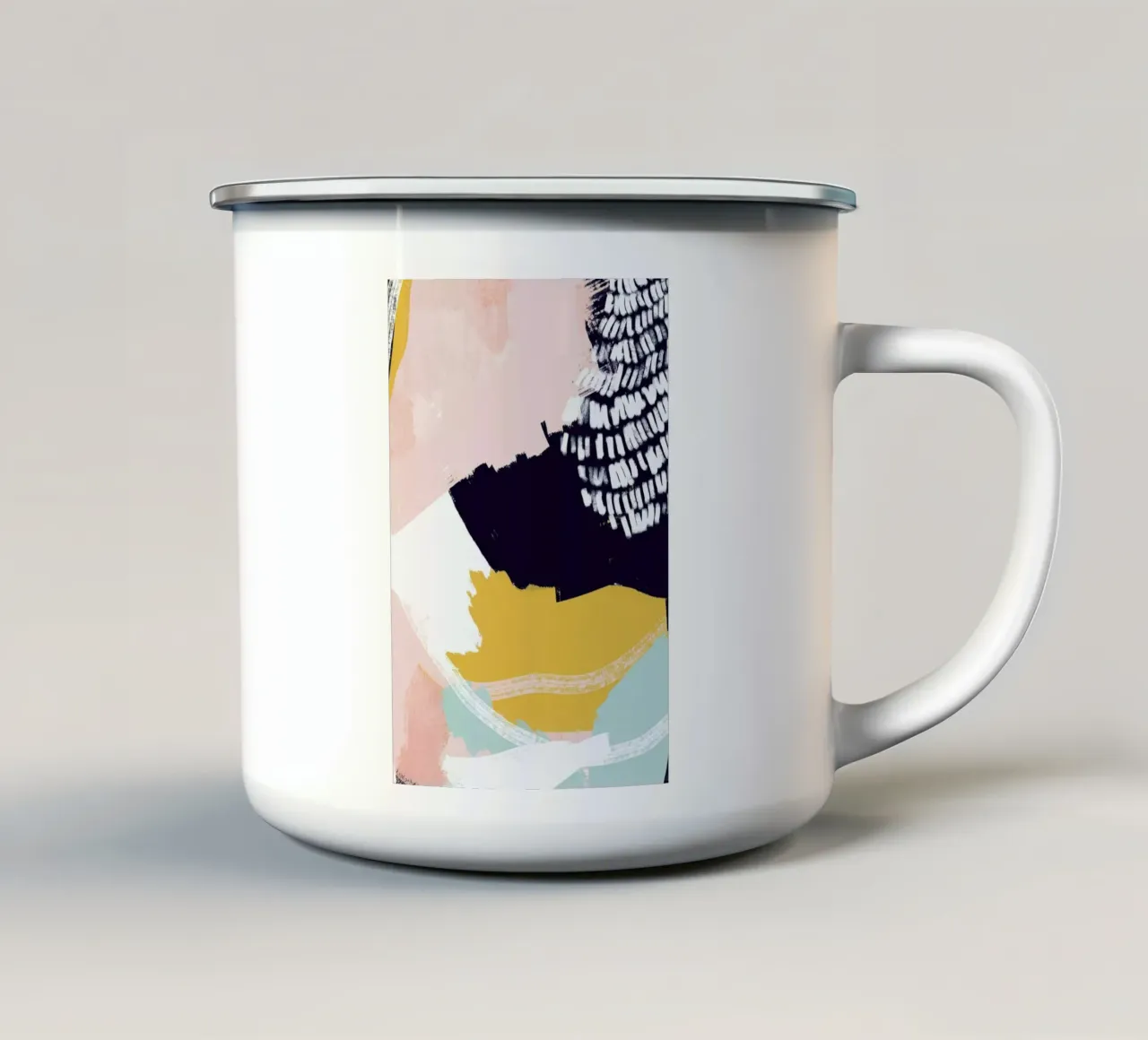 Pastel Cloth tazza in smalto da Jilli Darling Art