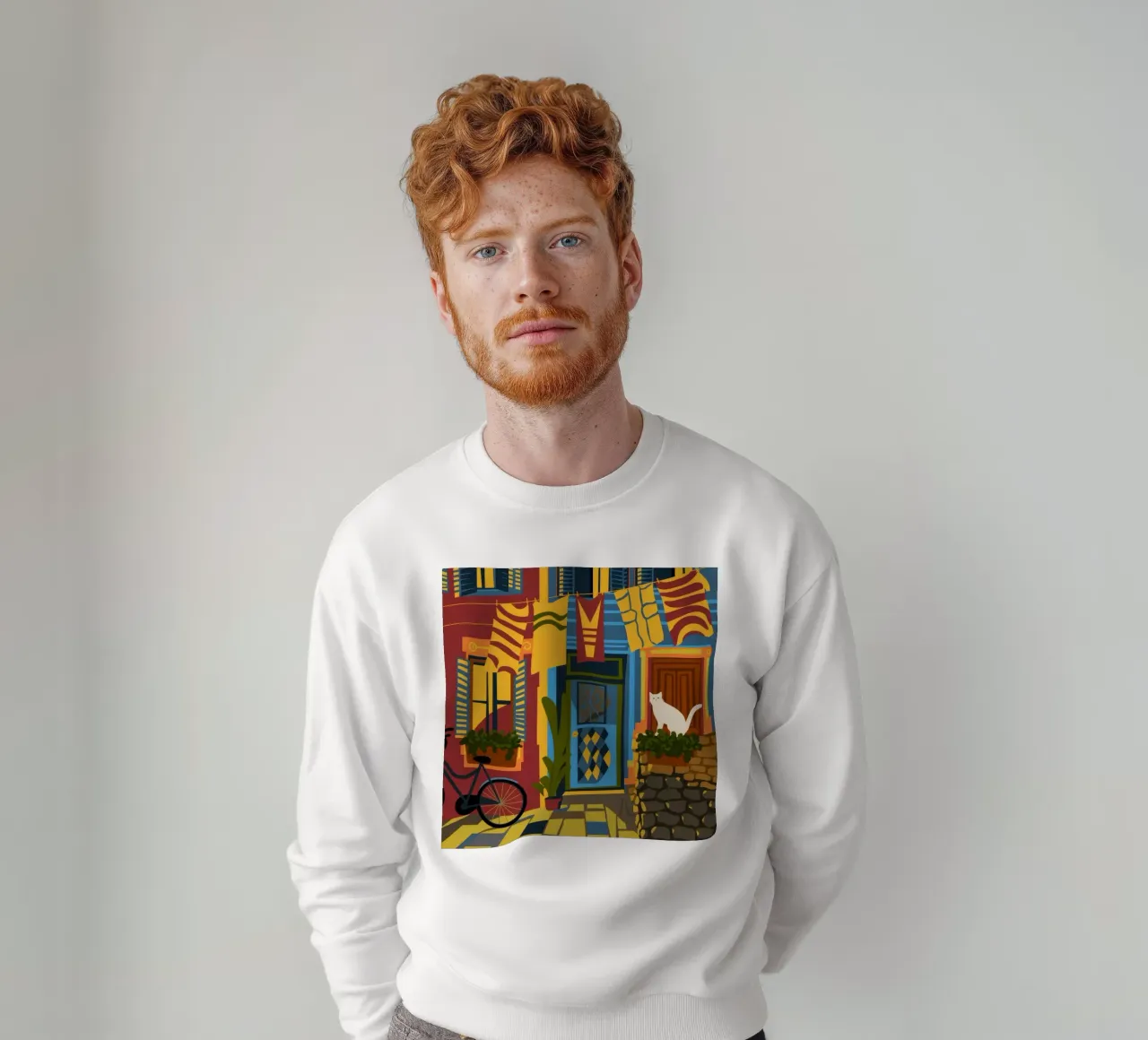 Vita di strada colorata felpa da Veiled Canvas