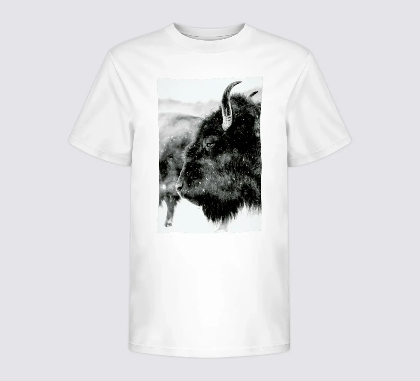 Winter Bison t-shirt bambini da Natural Kingdom