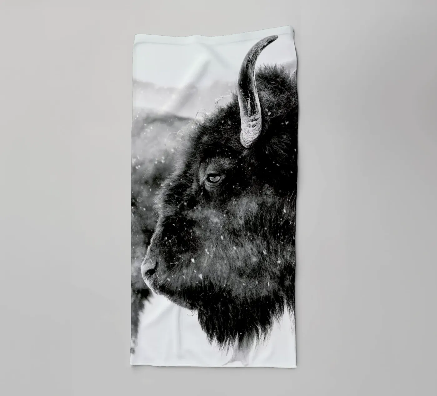 Winter Bison towel by Natural Kingdom