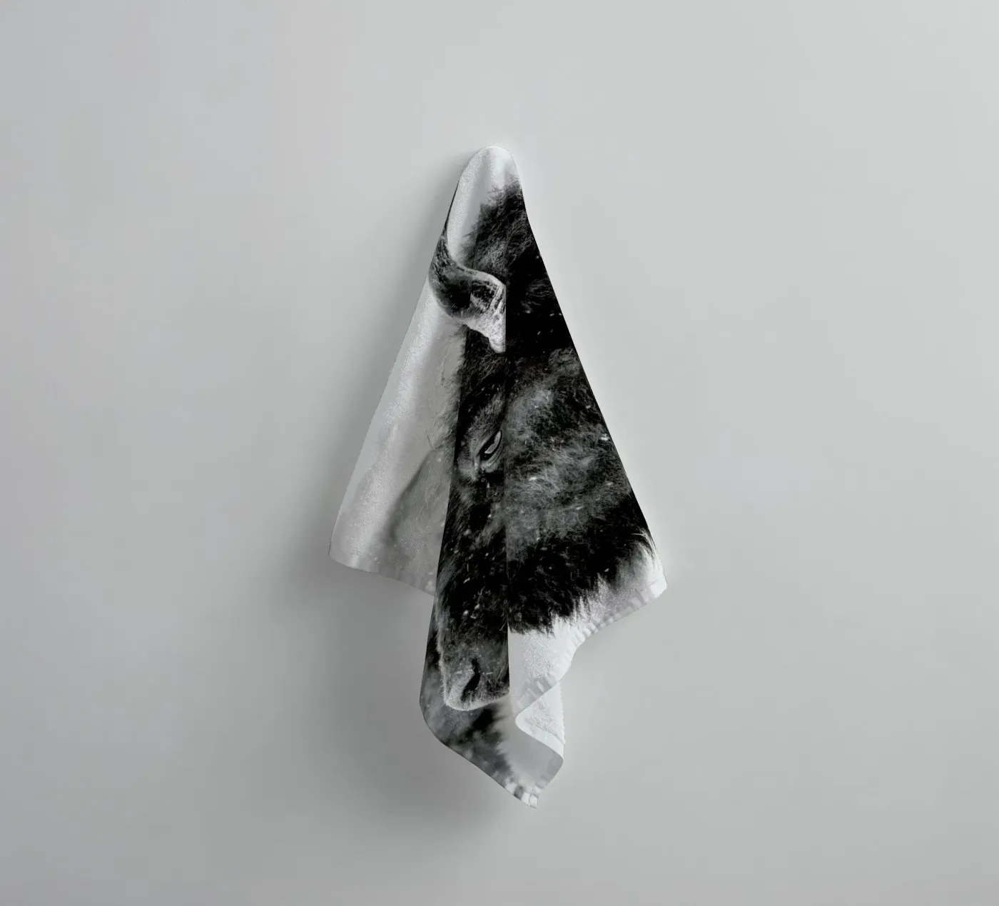 Winter Bison towel by Natural Kingdom