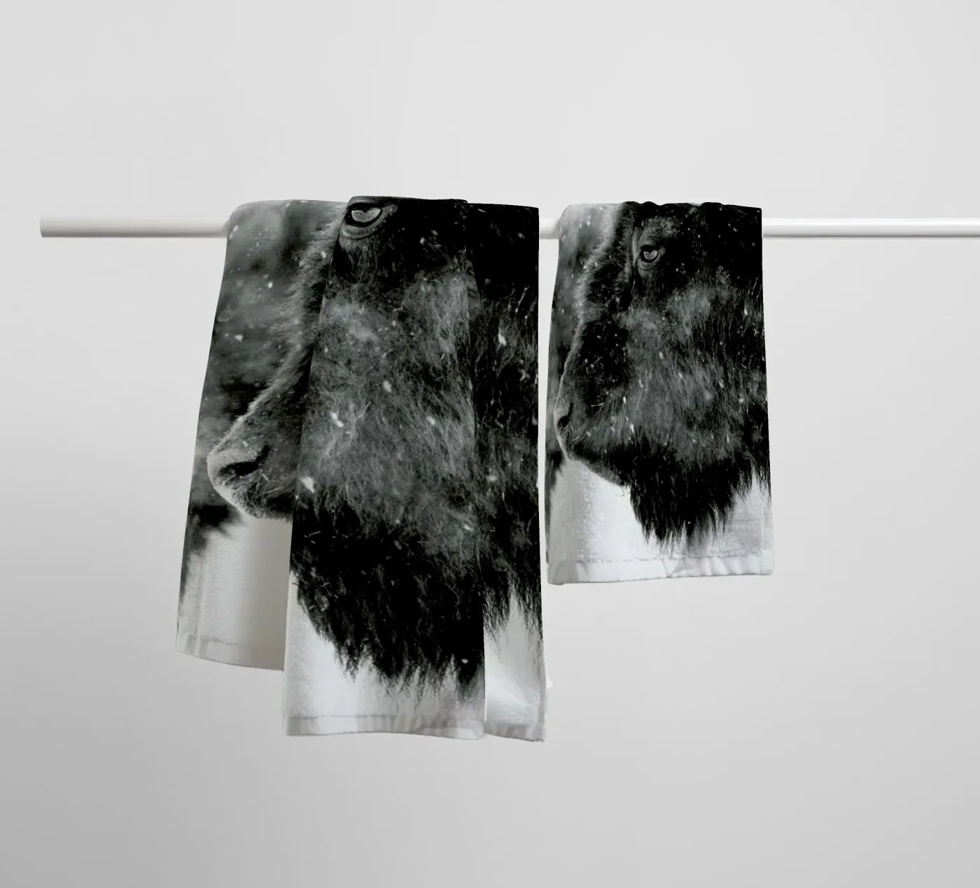 Winter Bison towel by Natural Kingdom