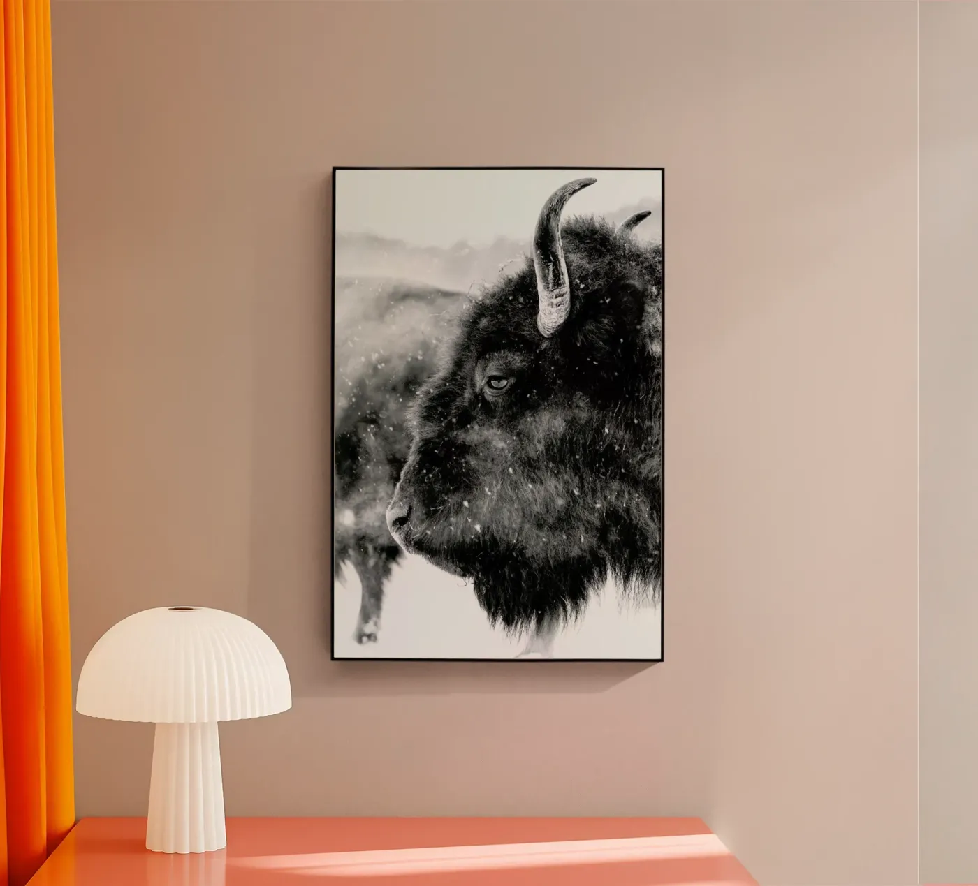 Winter Bison Acryl-Glas von Natural Kingdom