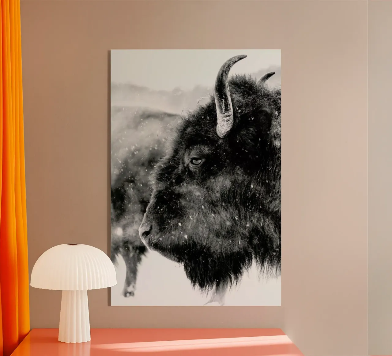 Winter Bison plexiglass da Natural Kingdom