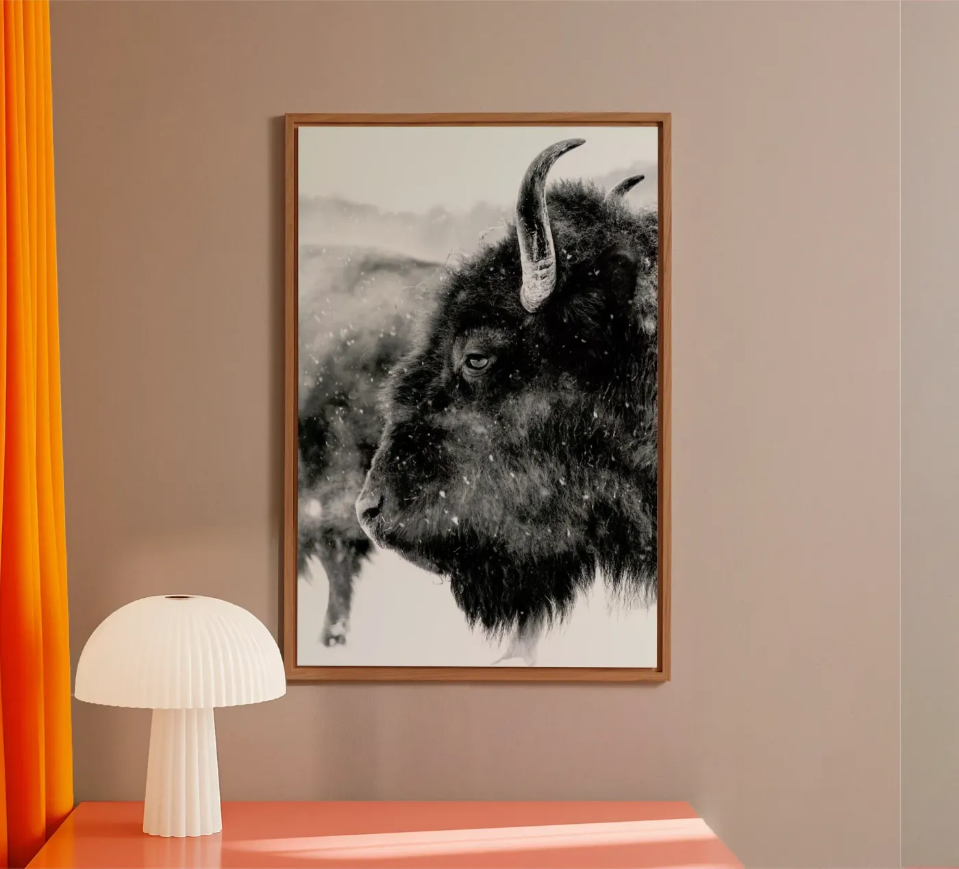 Winter Bison pannello forex da Natural Kingdom